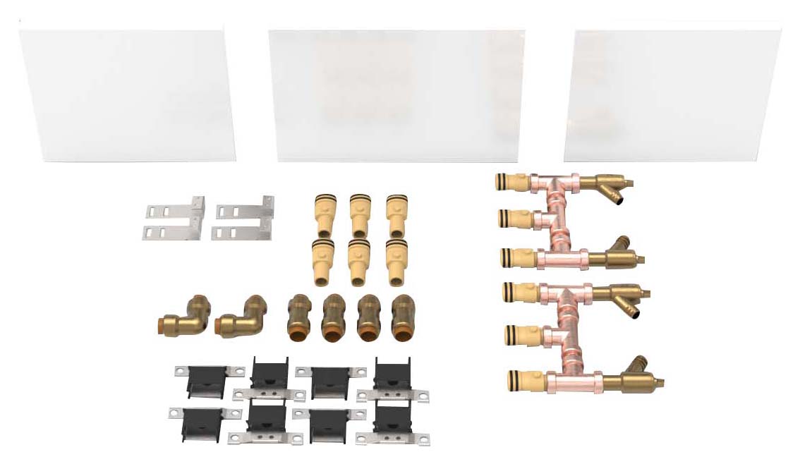 ThermaSkirt BM3 Bi-Directional Feed & Return Set - 15mm