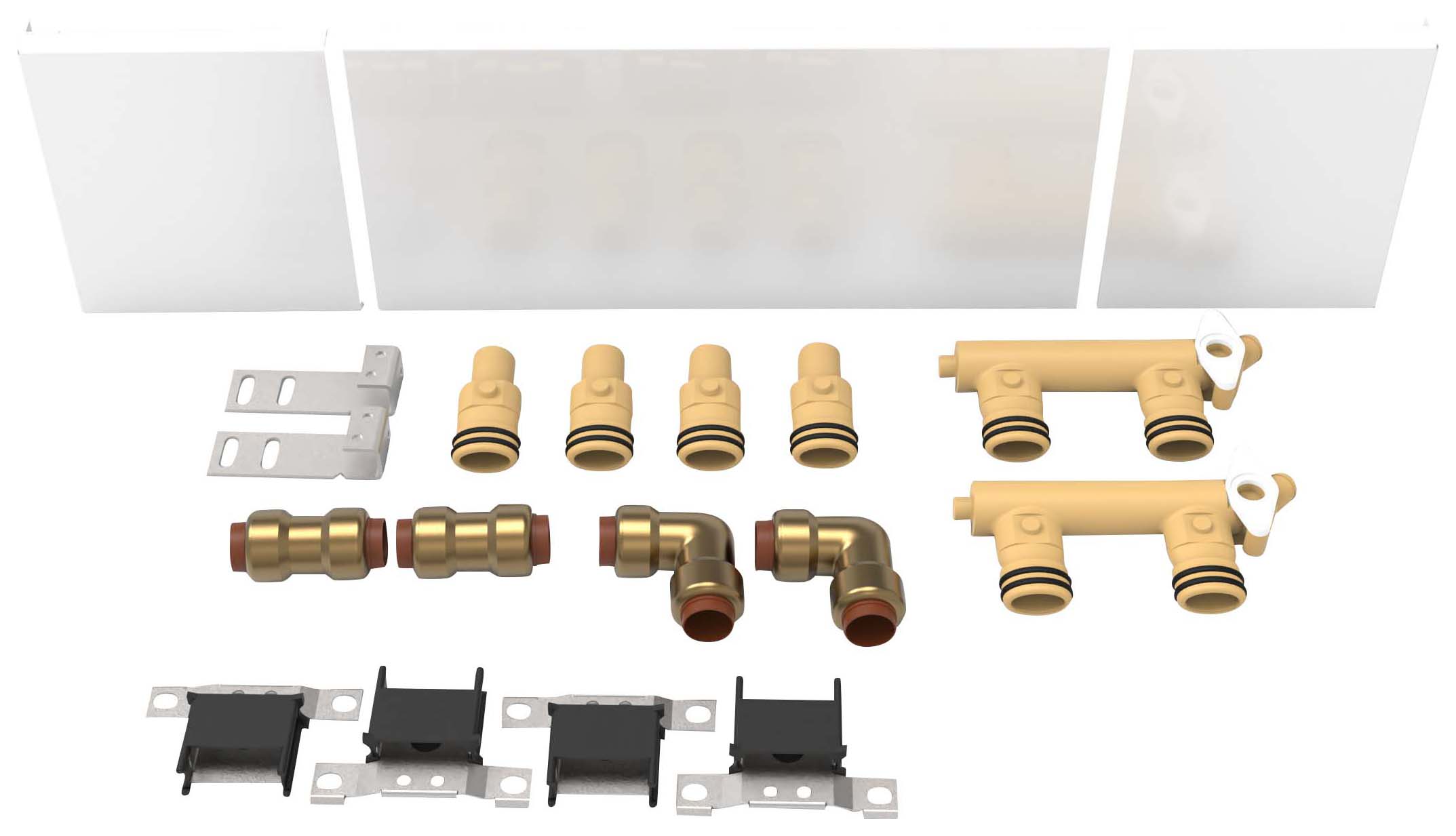 ThermaSkirt BM2 Bi-Directional Feed & Return Set - 15mm
