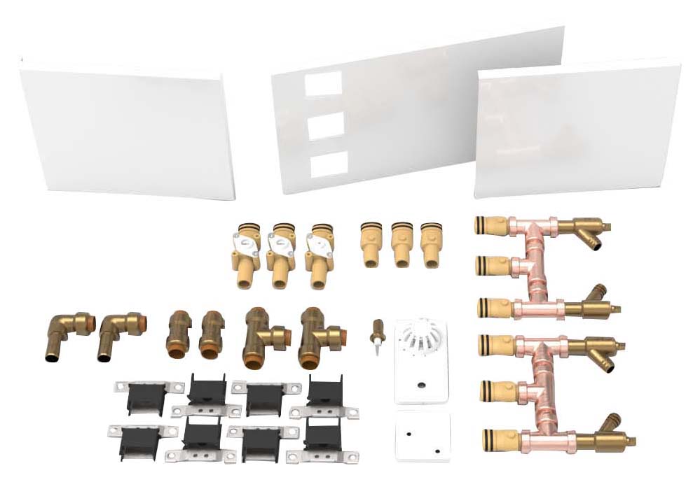 ThermaSkirt BM3 Bi-Directional TRV Feed & Return Set - 15mm