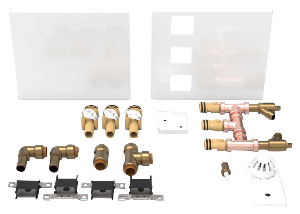 ThermaSkirt BM3 LH Anti-Clockwise Feed & Return Set - 15mm