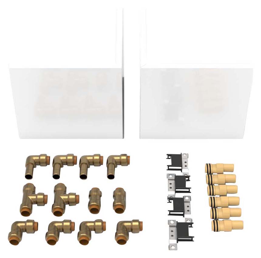 ThermaSkirt BM3 Patio & Doorway Reveal Threshold System with Connectors & External Corner Covers - 15mm