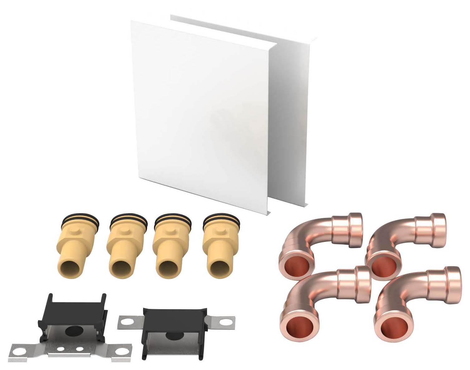 ThermaSkirt BM Threshold Heat Emitting Kit with Connections & Covers - 15mm