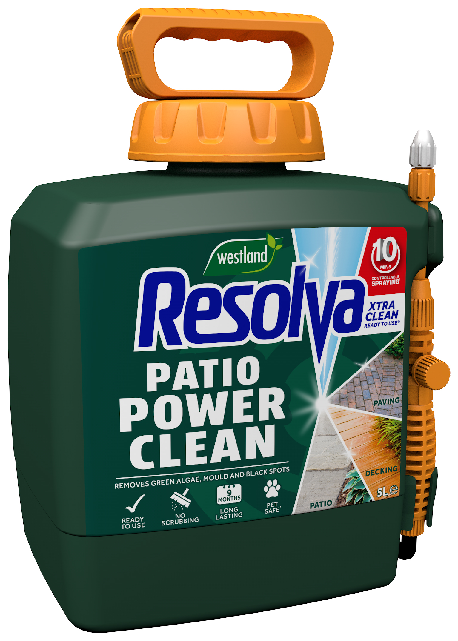 Resolva Ready-To-Use Power Pump Patio Cleaner - 5L