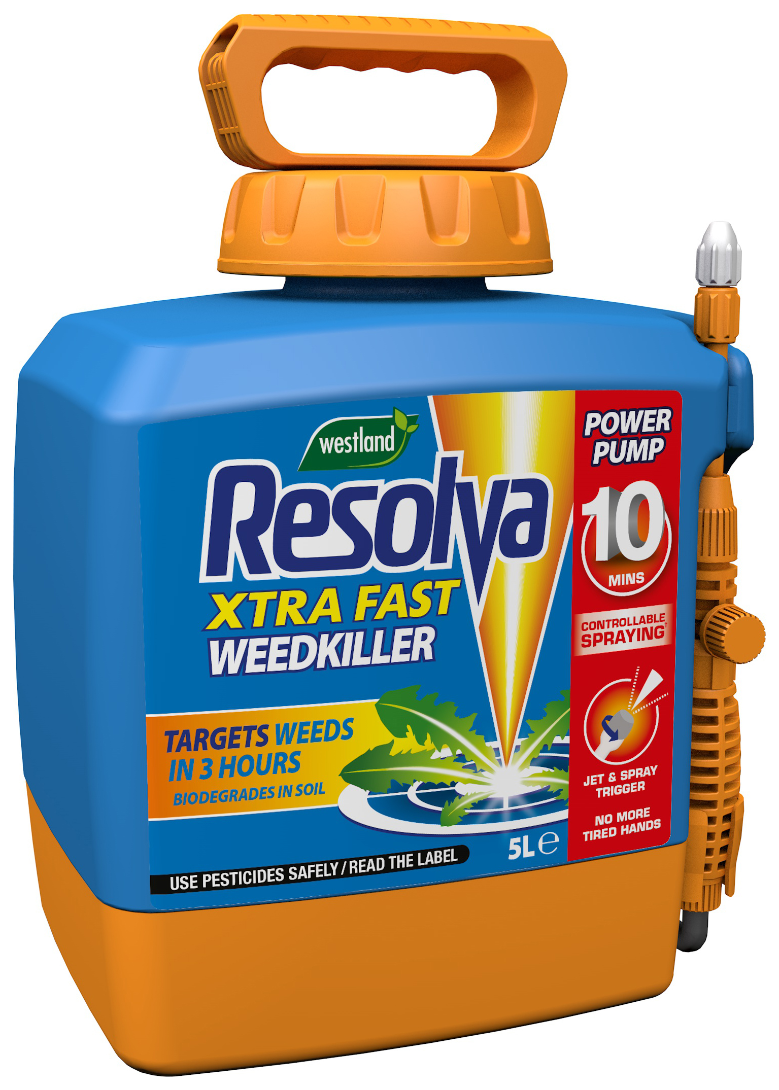 Resolva Xtra Power Pump Ready to Use Fast Weedkiller - 5L