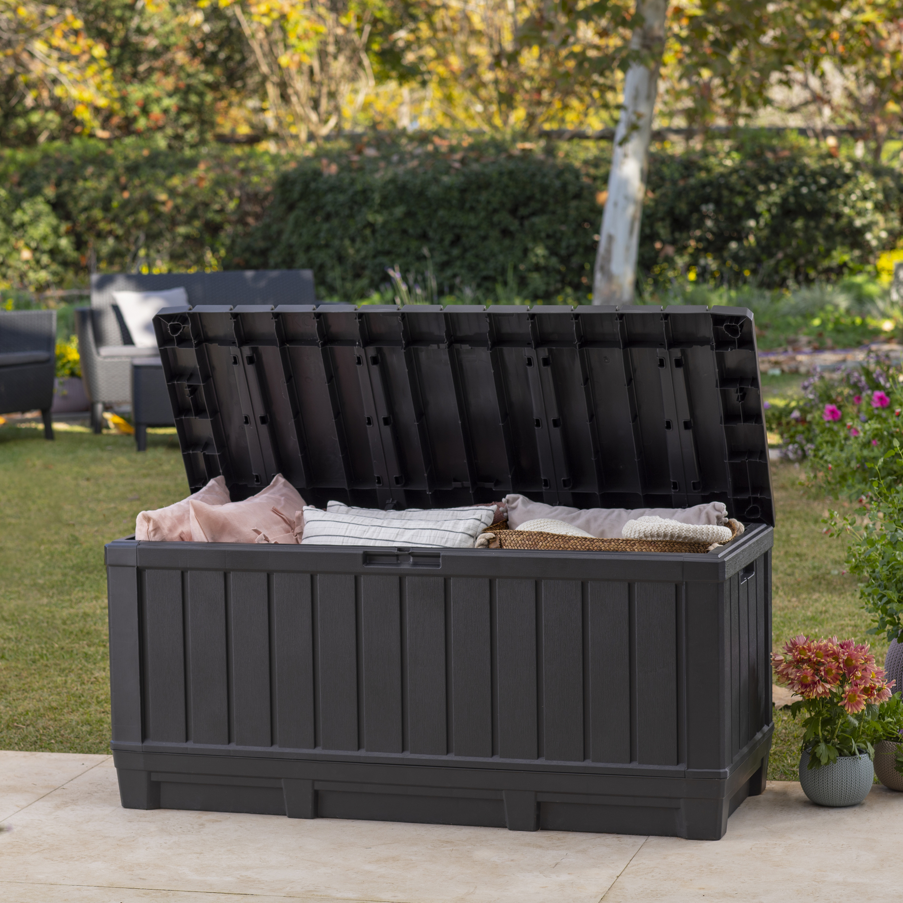 Keter Kentwood Outdoor Grey Storage Box - 350L