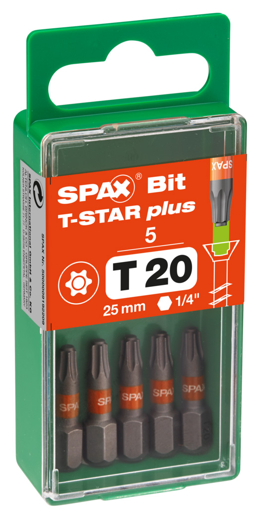 SPAX T-Star T20 Plus Driver Bit - 25mm