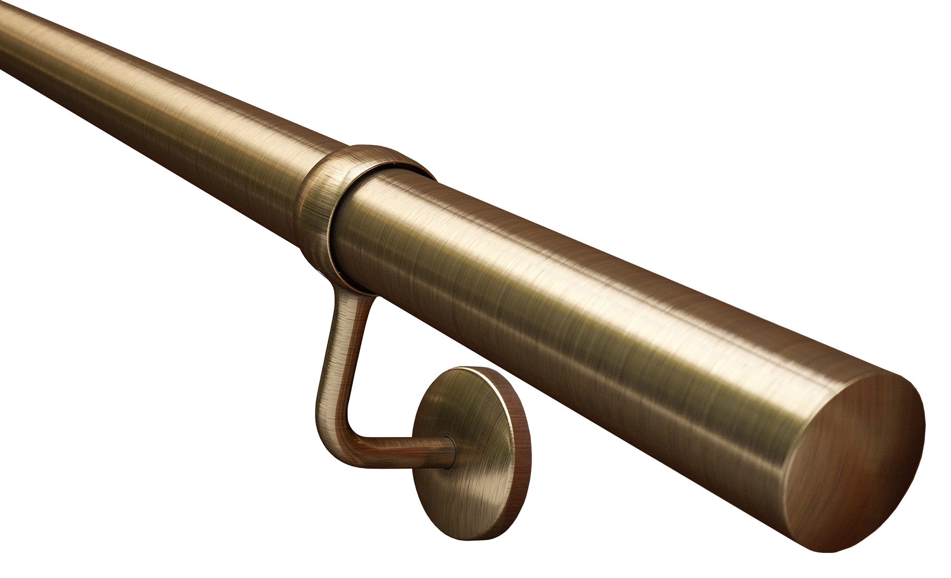 Rothley Antique Brass Indoor Handrail Kit - 3 x 1.2m