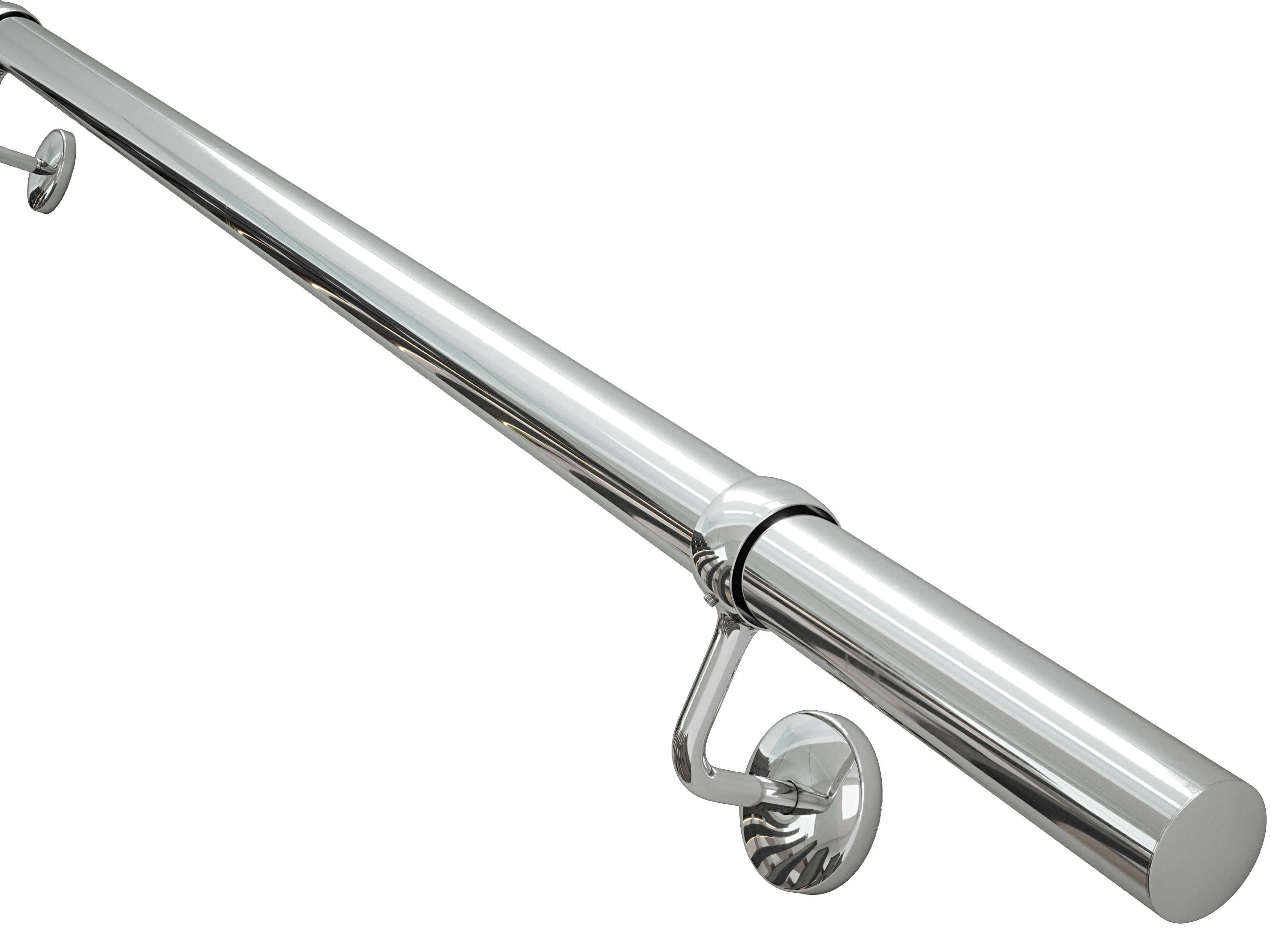 Rothley Polished Indoor Handrail Kit - 1 x 1.2m