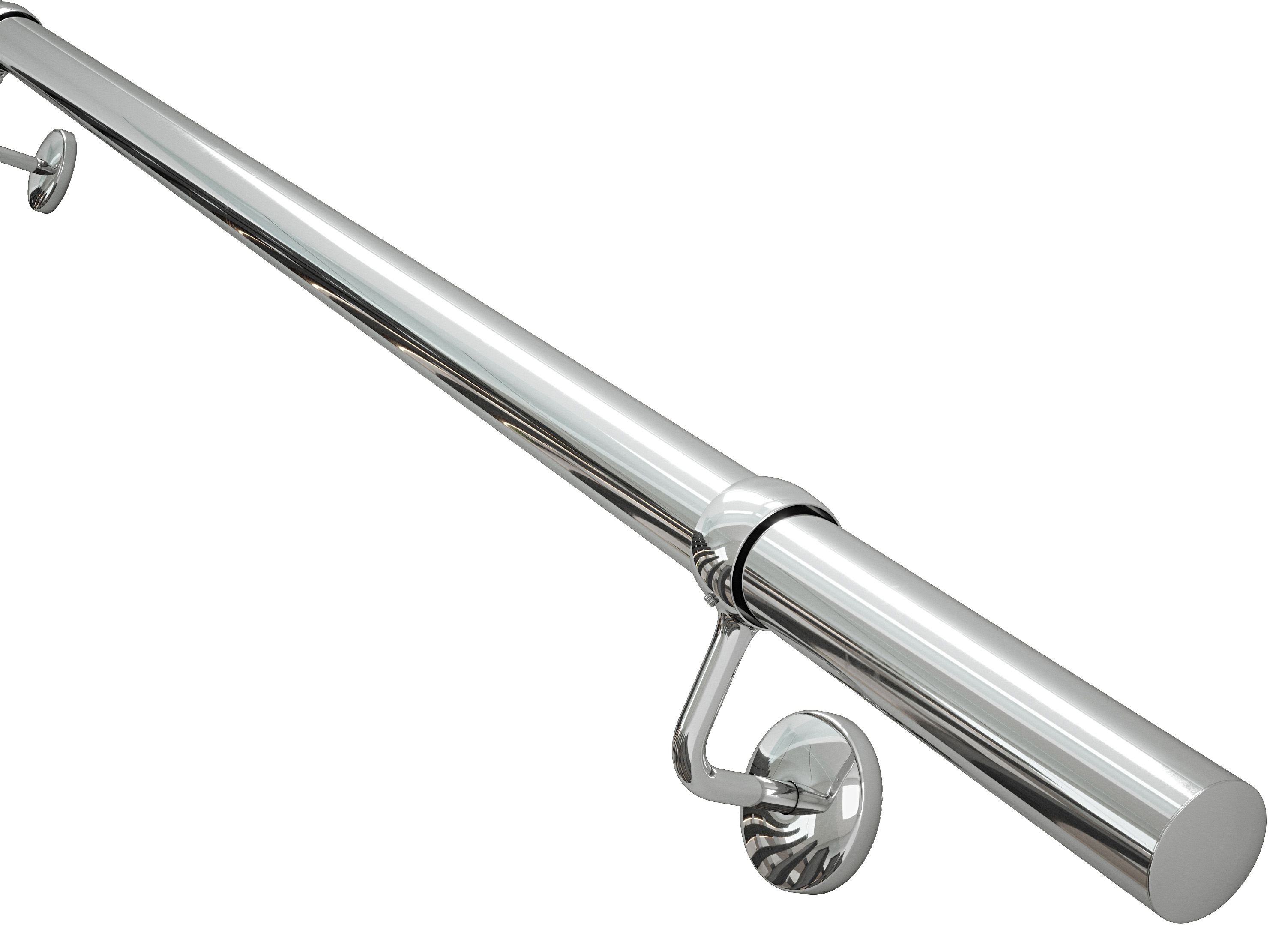 Rothley Polished Indoor Handrail Kit - 2 x 1.2m