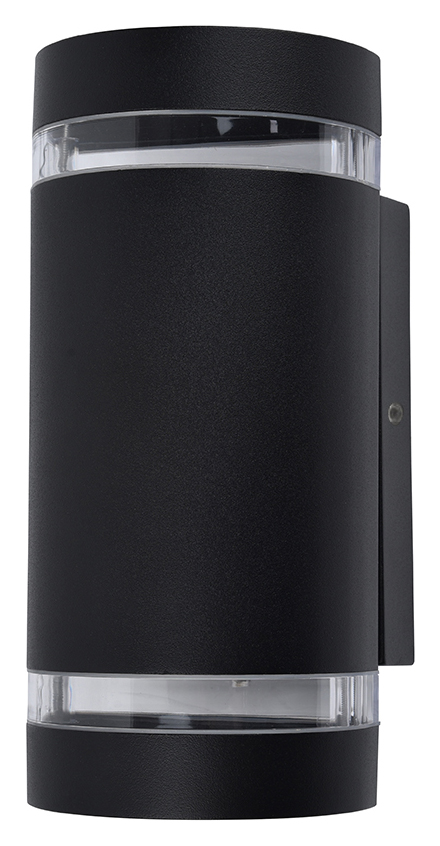 Lutec IP44 Focus Dusk to Dawn Wall Light - Black