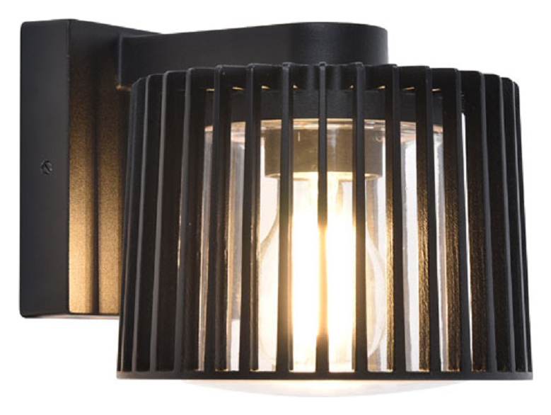 Lutec IP54 Shyne Wall Light - Black