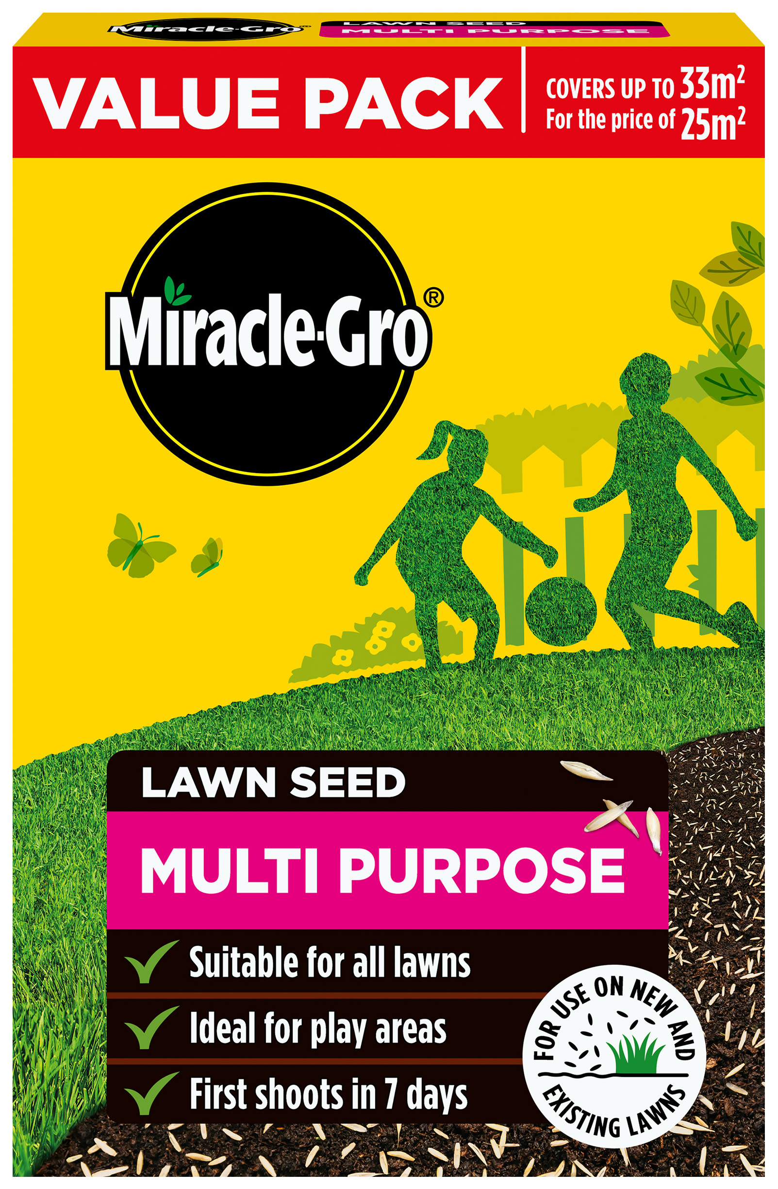 Miracle-Gro Multi-Purpose Grass Seed - 33m2