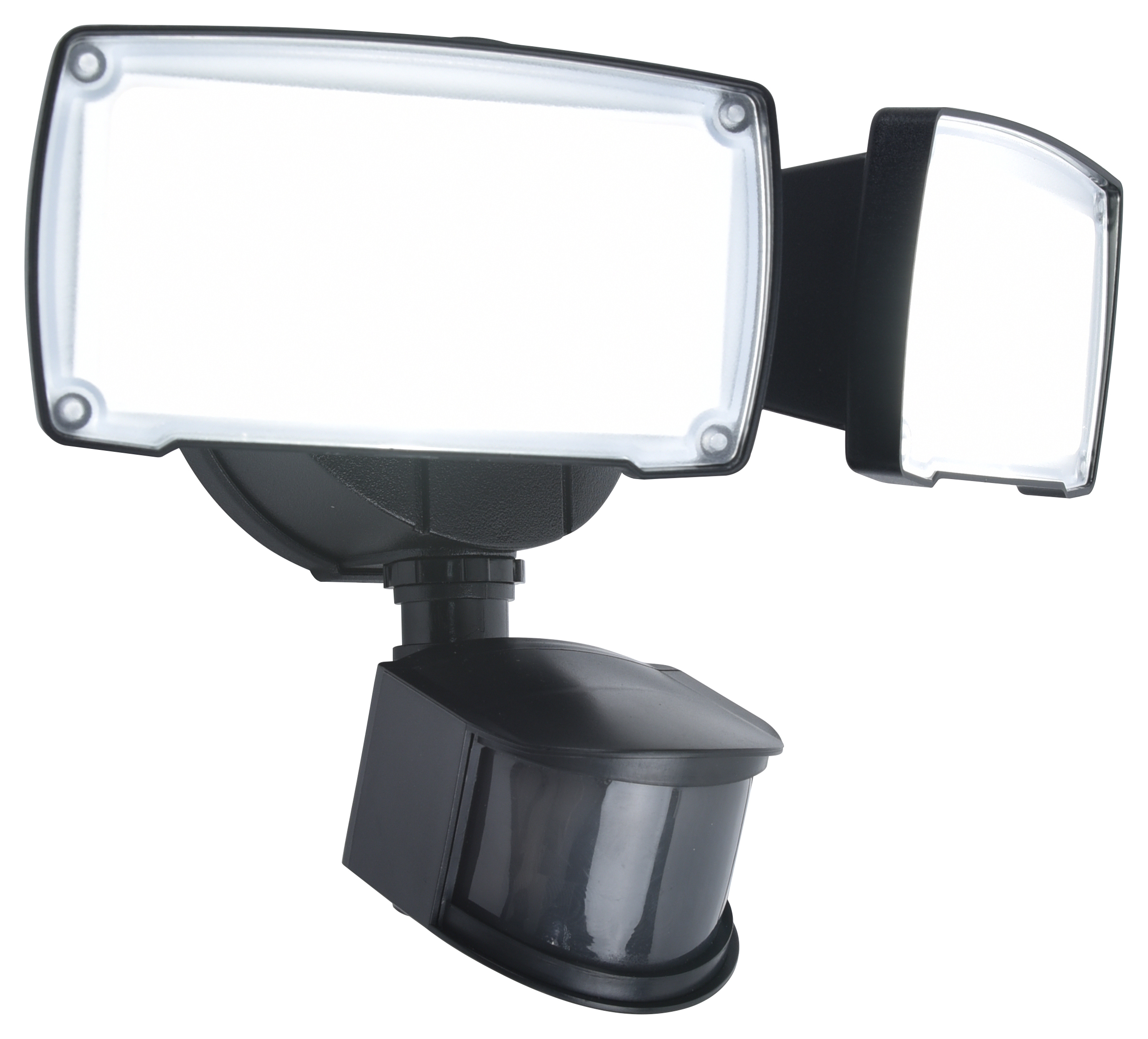 Lutec IP54 Chimera Integrated LED Black Floodlight with PIR - 2350lm