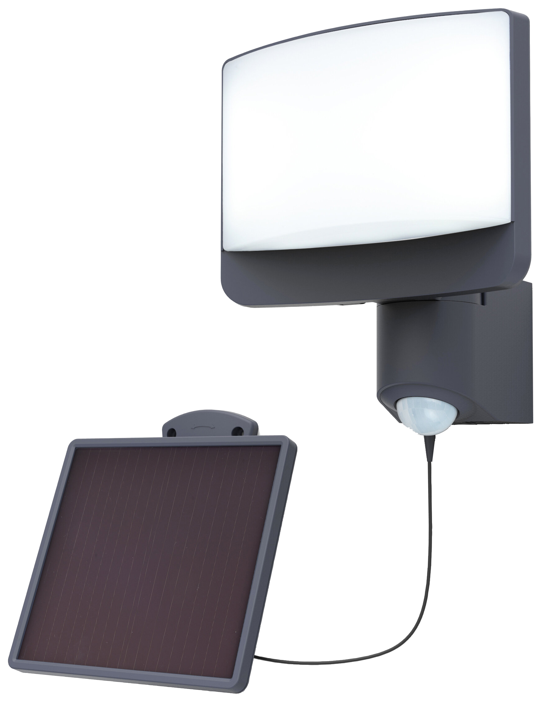 Lutec IP54 Sunshine Integrated LED Solar Floodlight with PIR - 11W