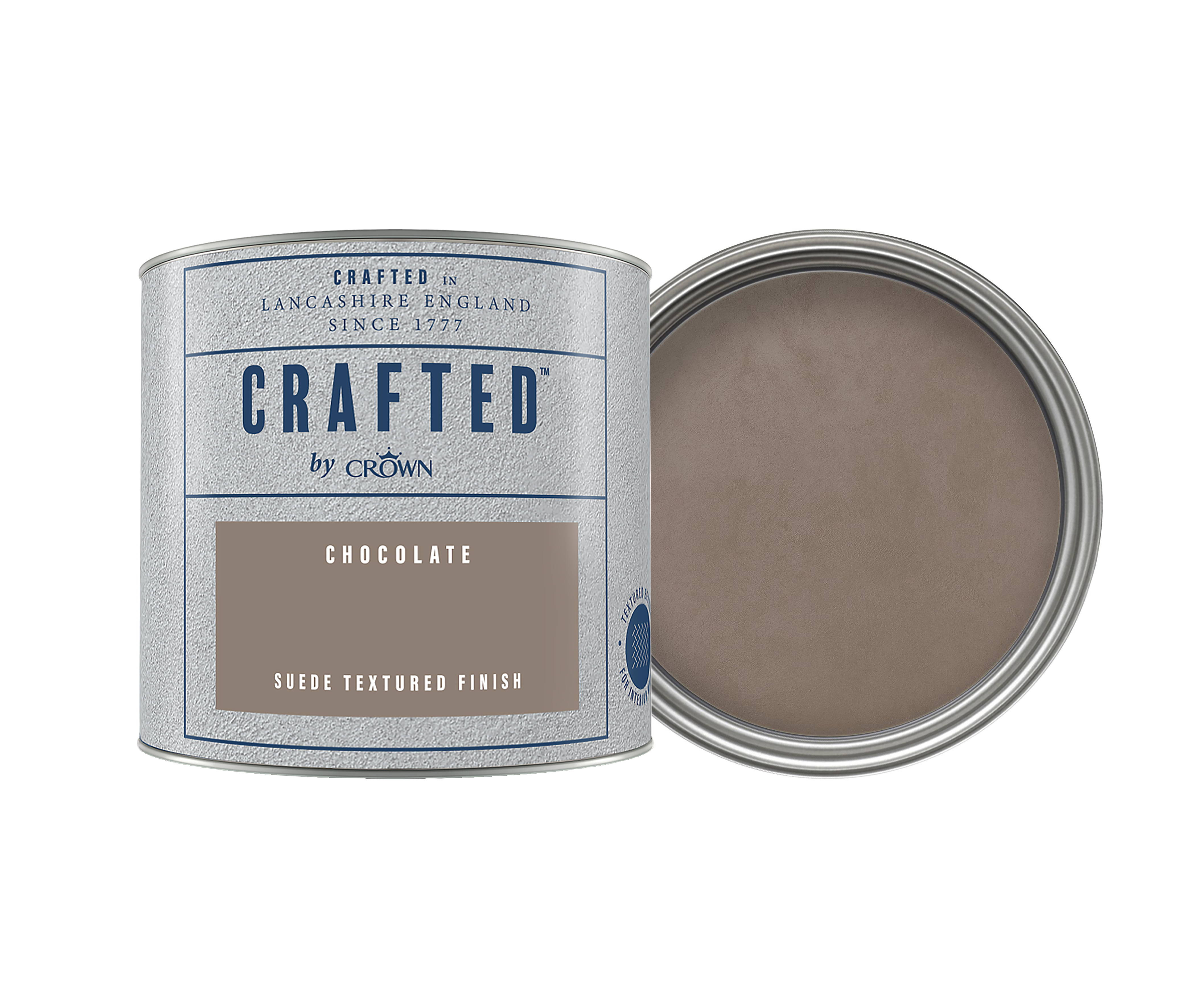 Crown Crafted Suede Textured Emulstion Paint - Chocolate - 125ml