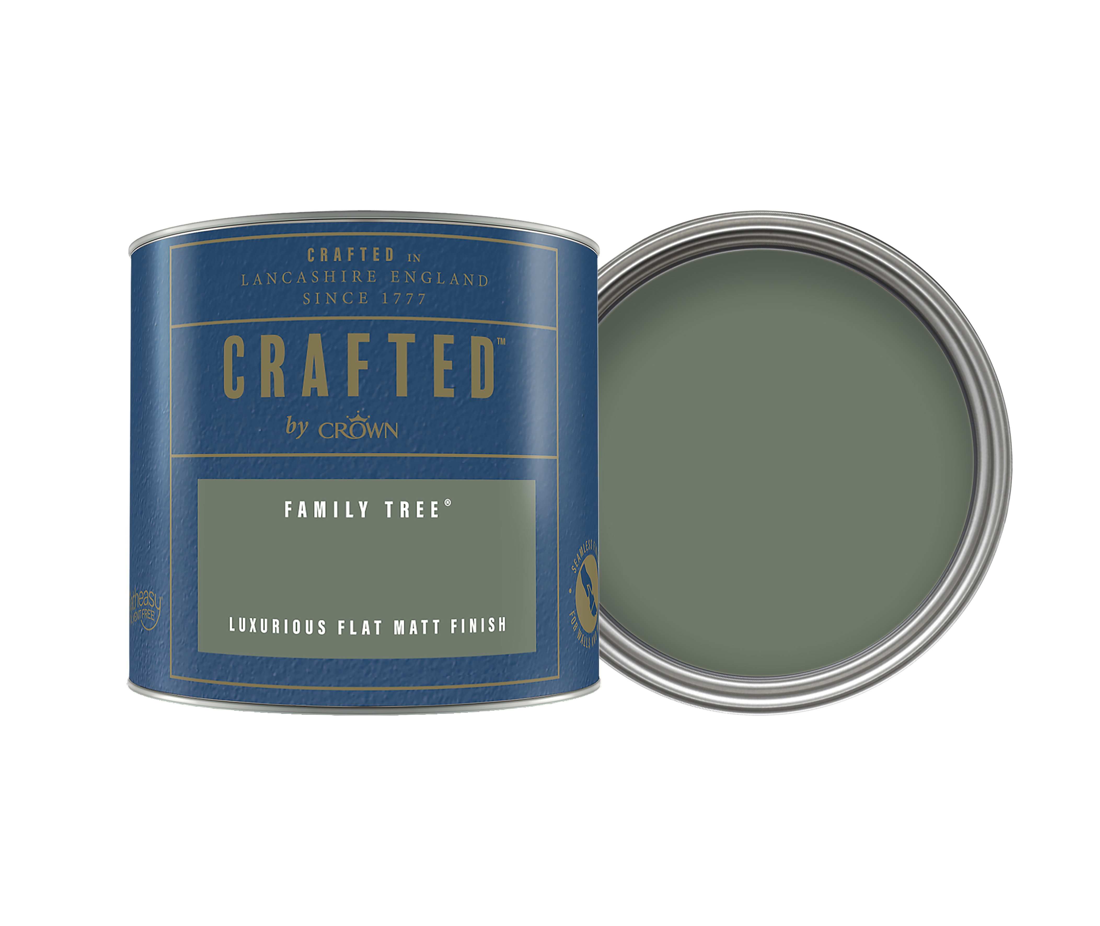 CRAFTED By Crown Flat Matt Emulsion Interior Paint - Family Tree - 125ml