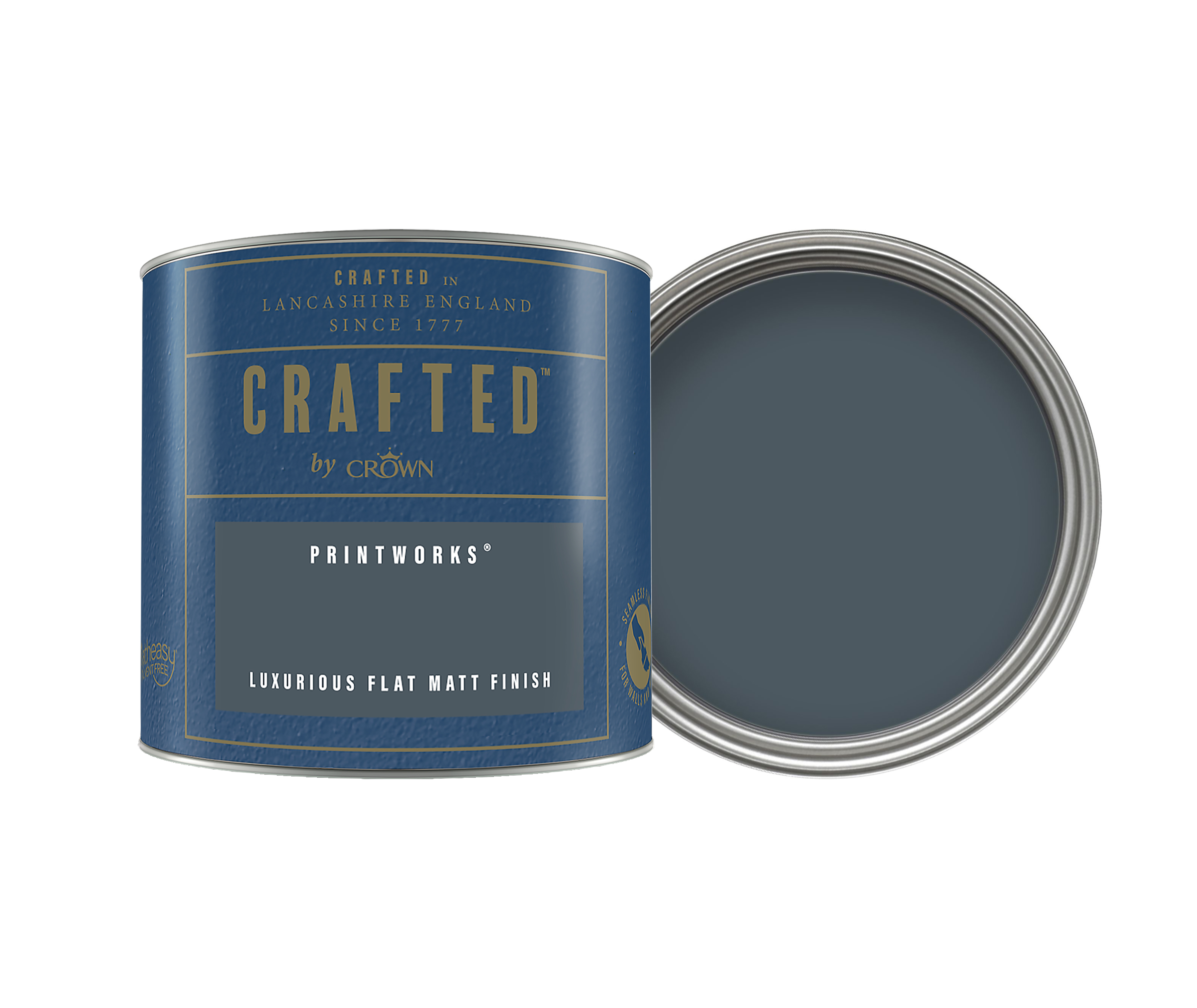 Crown Crafted Flat Matt Emulsion Paint - Printworks - 125ml