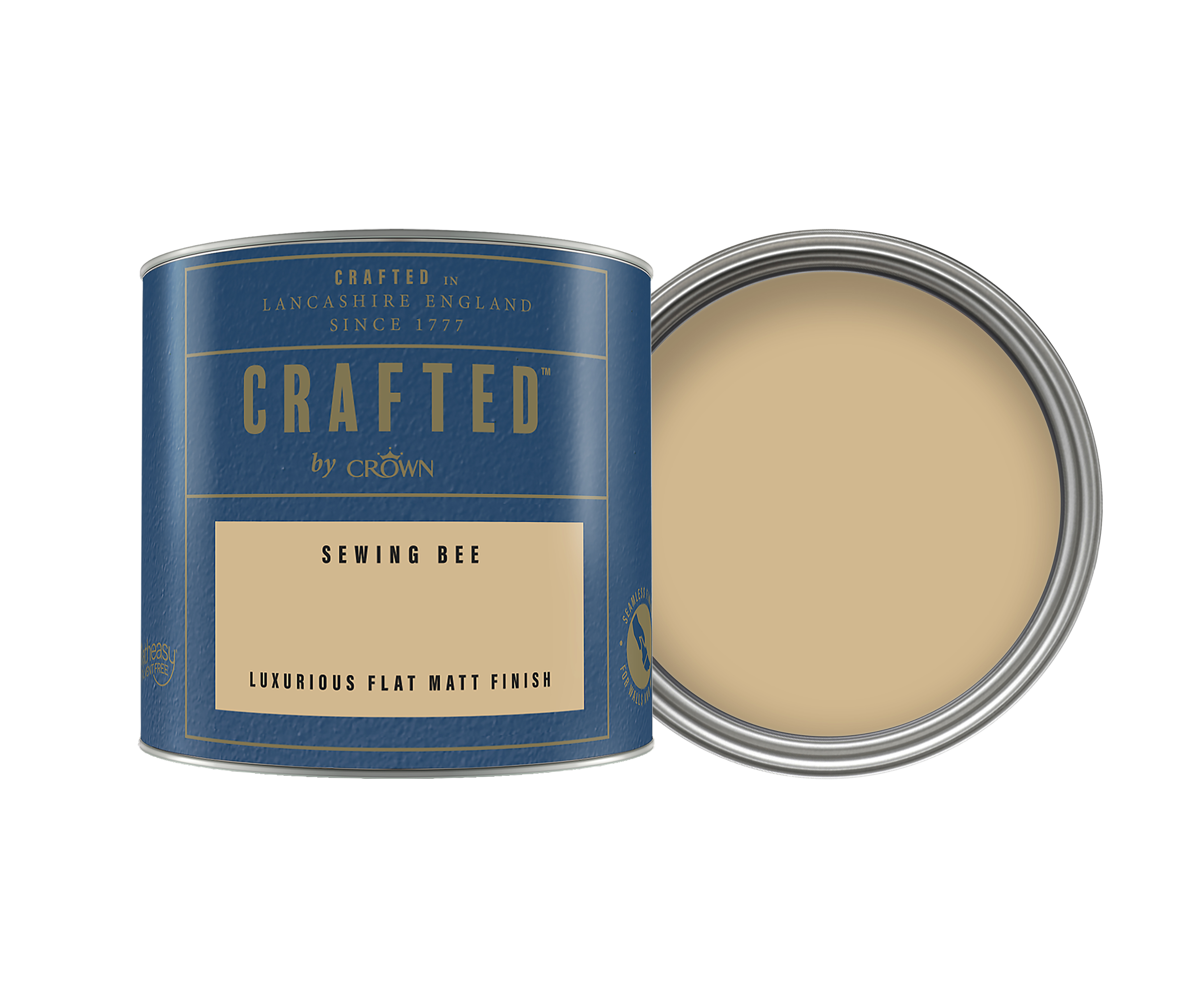 Crown Crafted Lustrous Metallic Emulsion Paint - Sewing Bee - 125ml