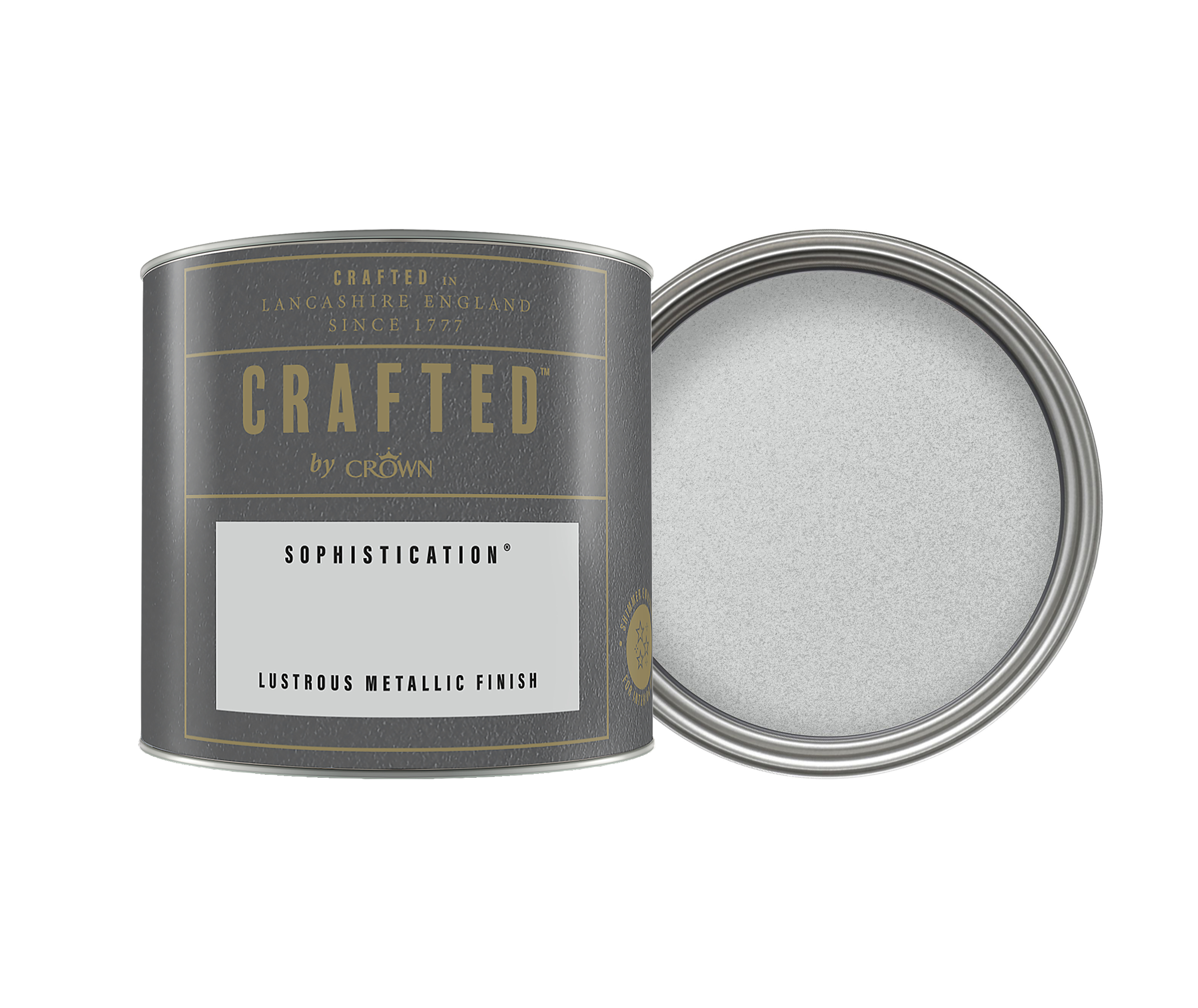 Crown Crafted Lustrous Metallic Emulsion Paint - Sophstication - 125ml