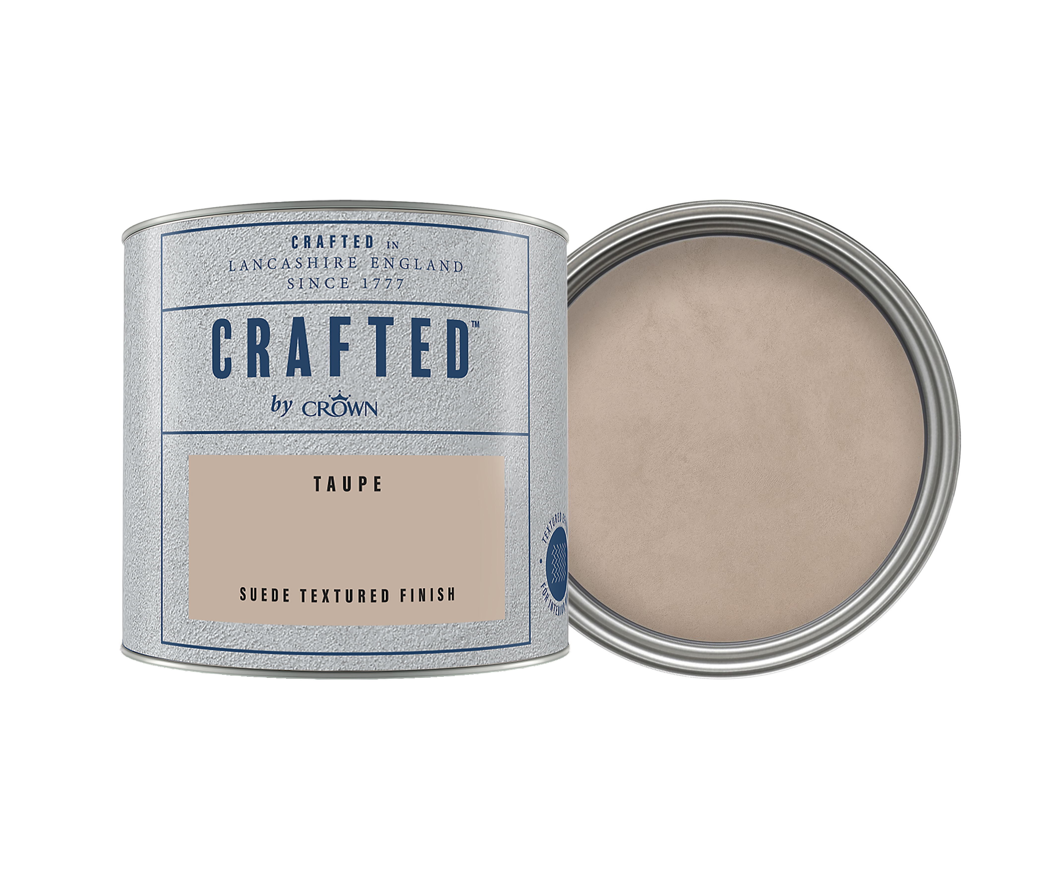 Crown Crafted Suede Textured Emulsion Paint - Taupe - 125ml