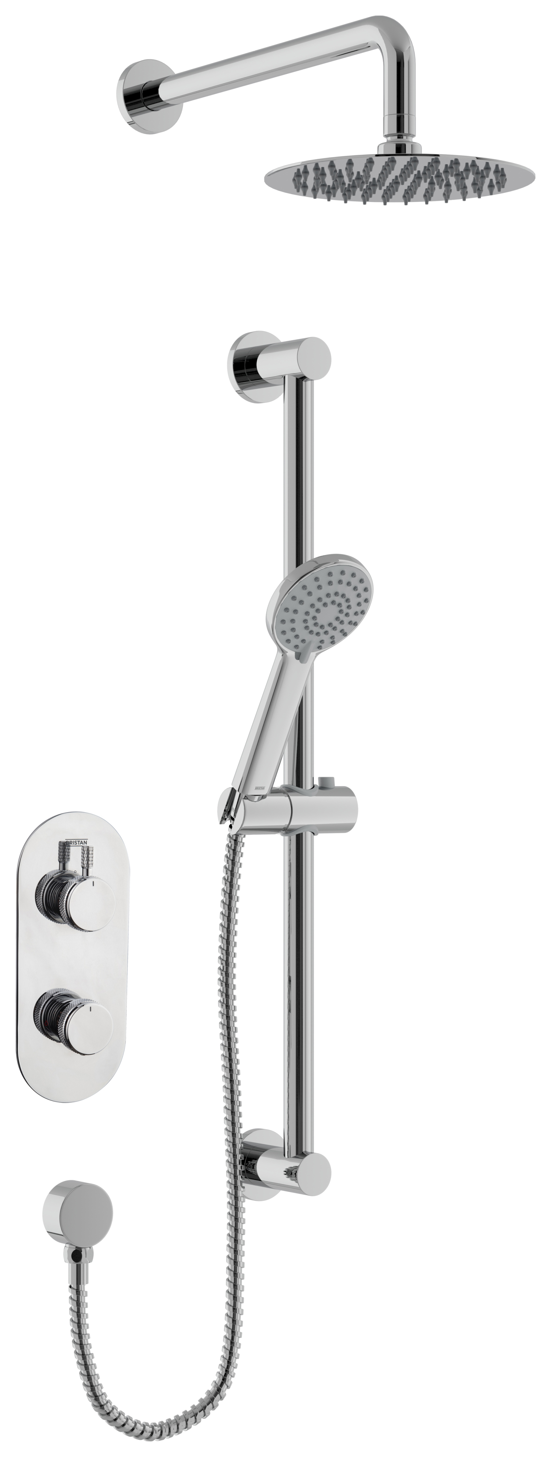 Molida Concealed Thermostatic Dual Control Shower Pack - Chrome