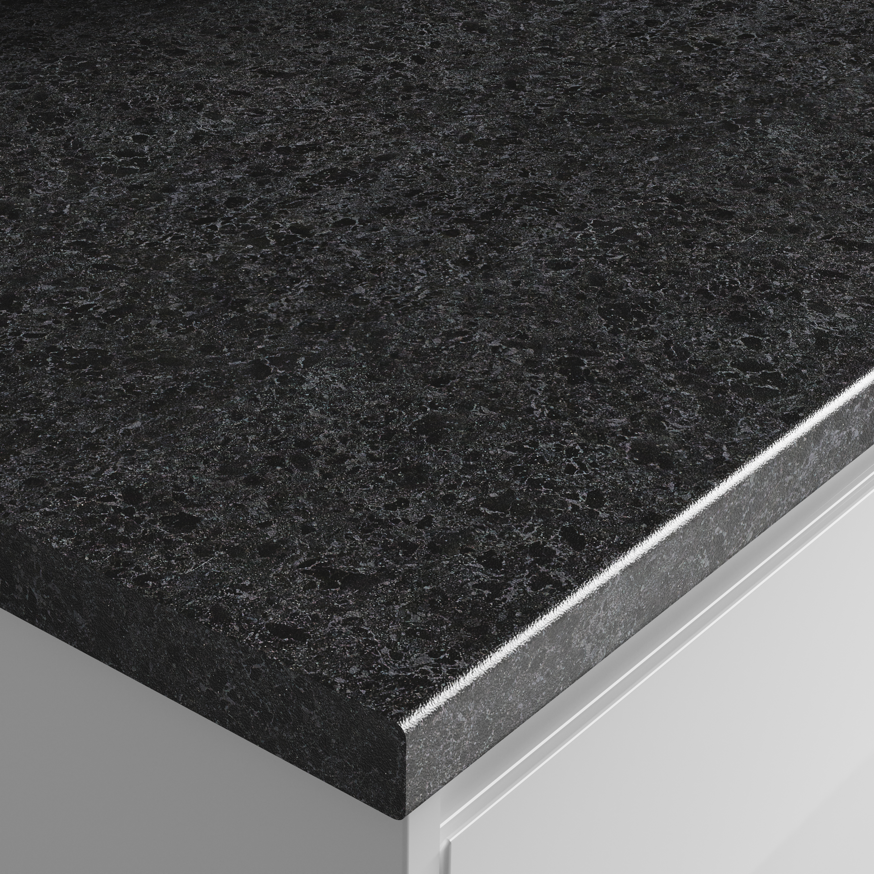 Wickes Laminate Midnight Granite Breakfast Bar - 38 x 900 x 3000mm