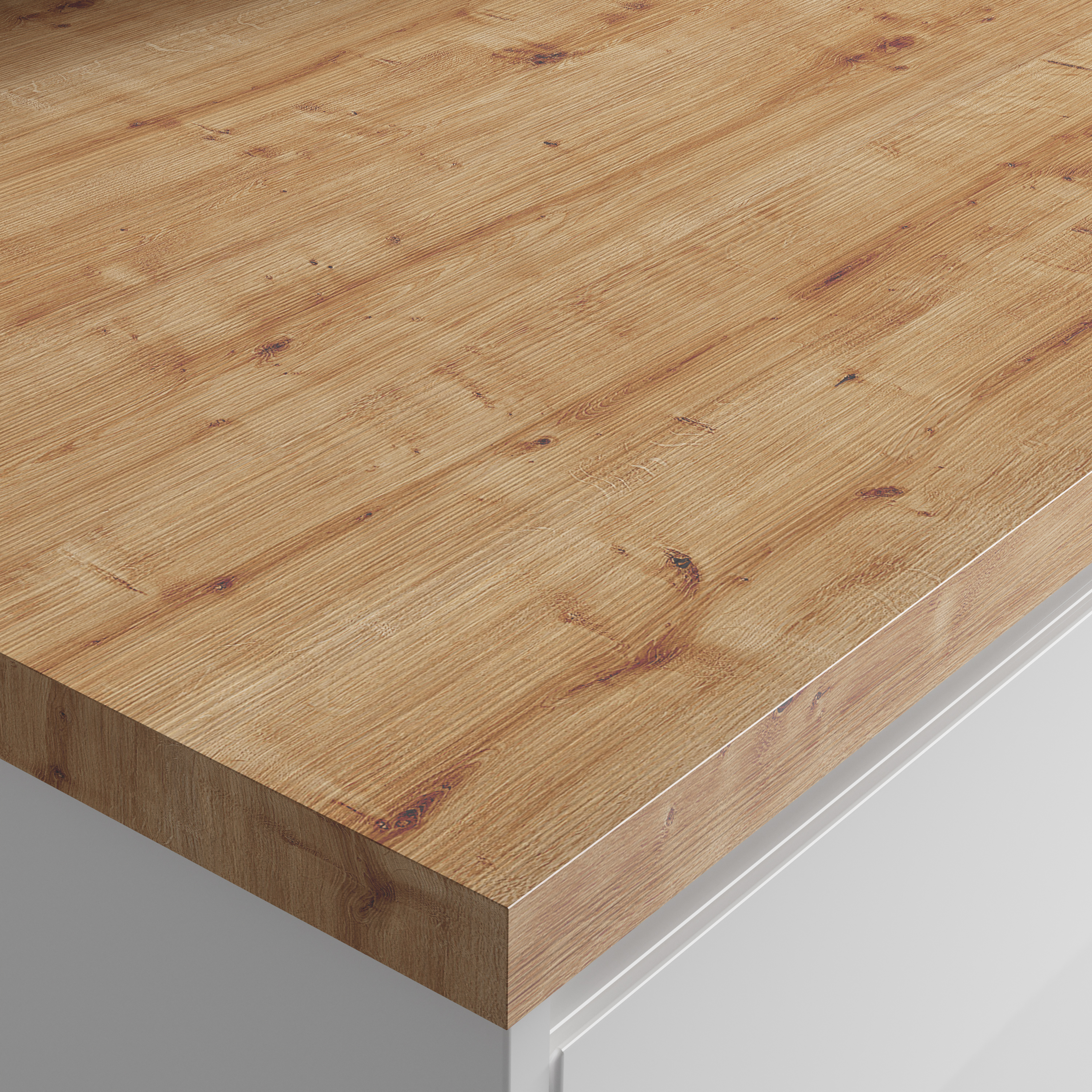 Wickes Laminate Mountain Oak Worktop - 600 x 38 x 3000mm