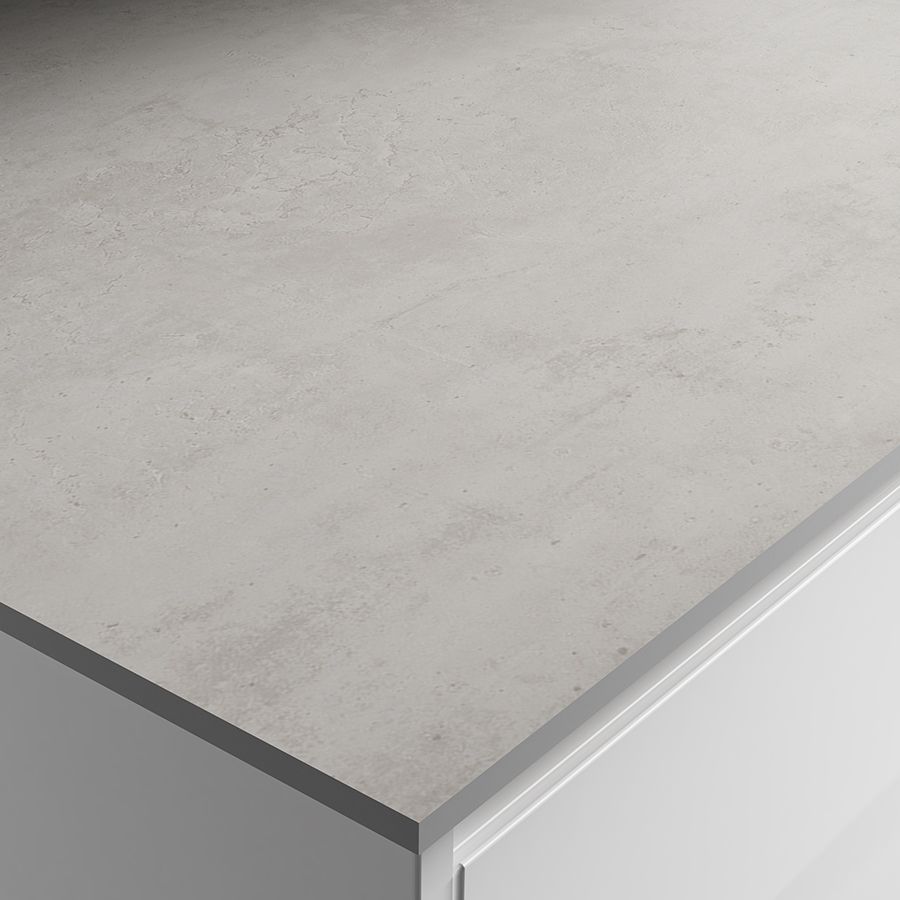 Wickes Laminate Zenith Compact Cloudy Cement Worktop - 610 x 12.5 x 3000mm