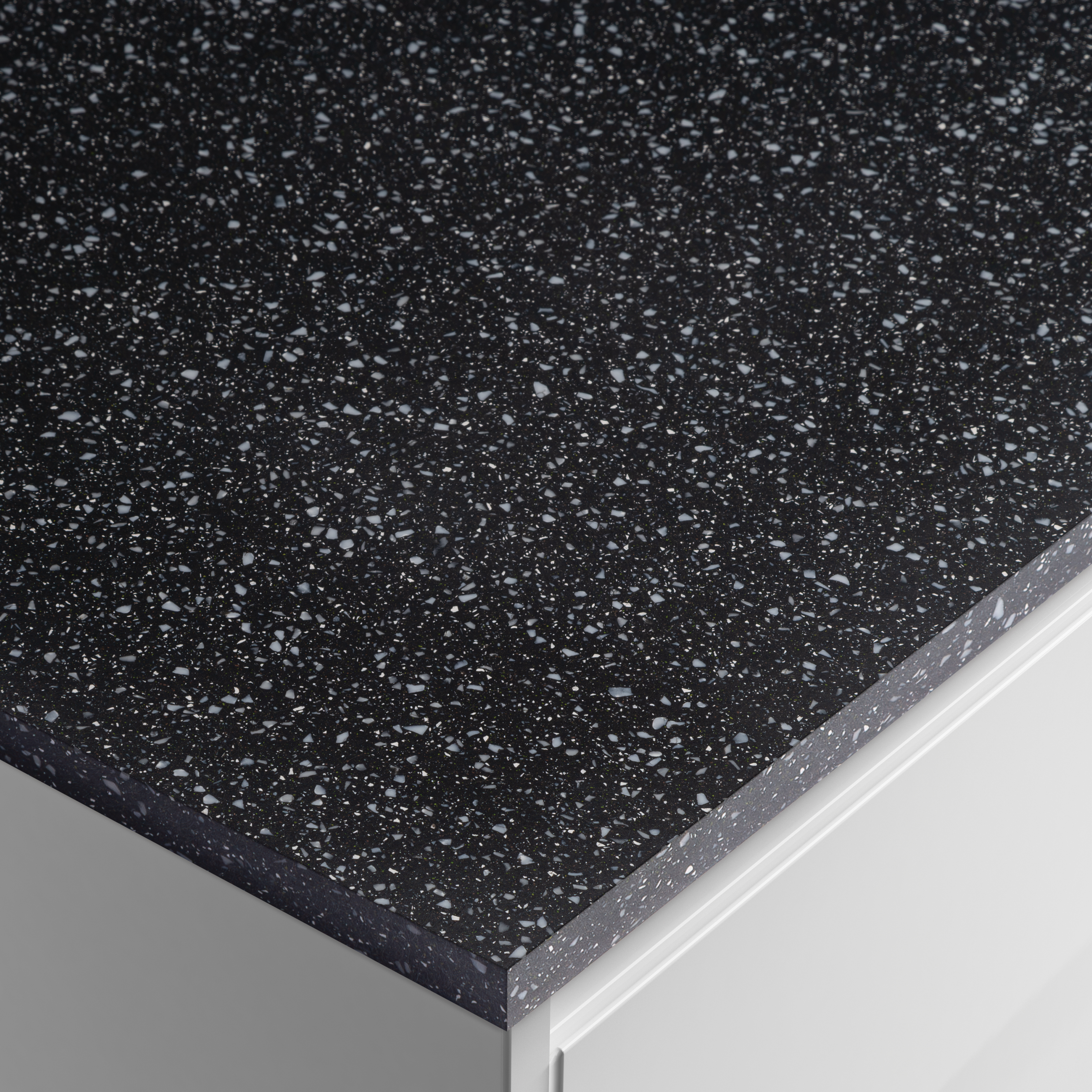 Metis Black Worktop - 3050 x 620 x 15mm