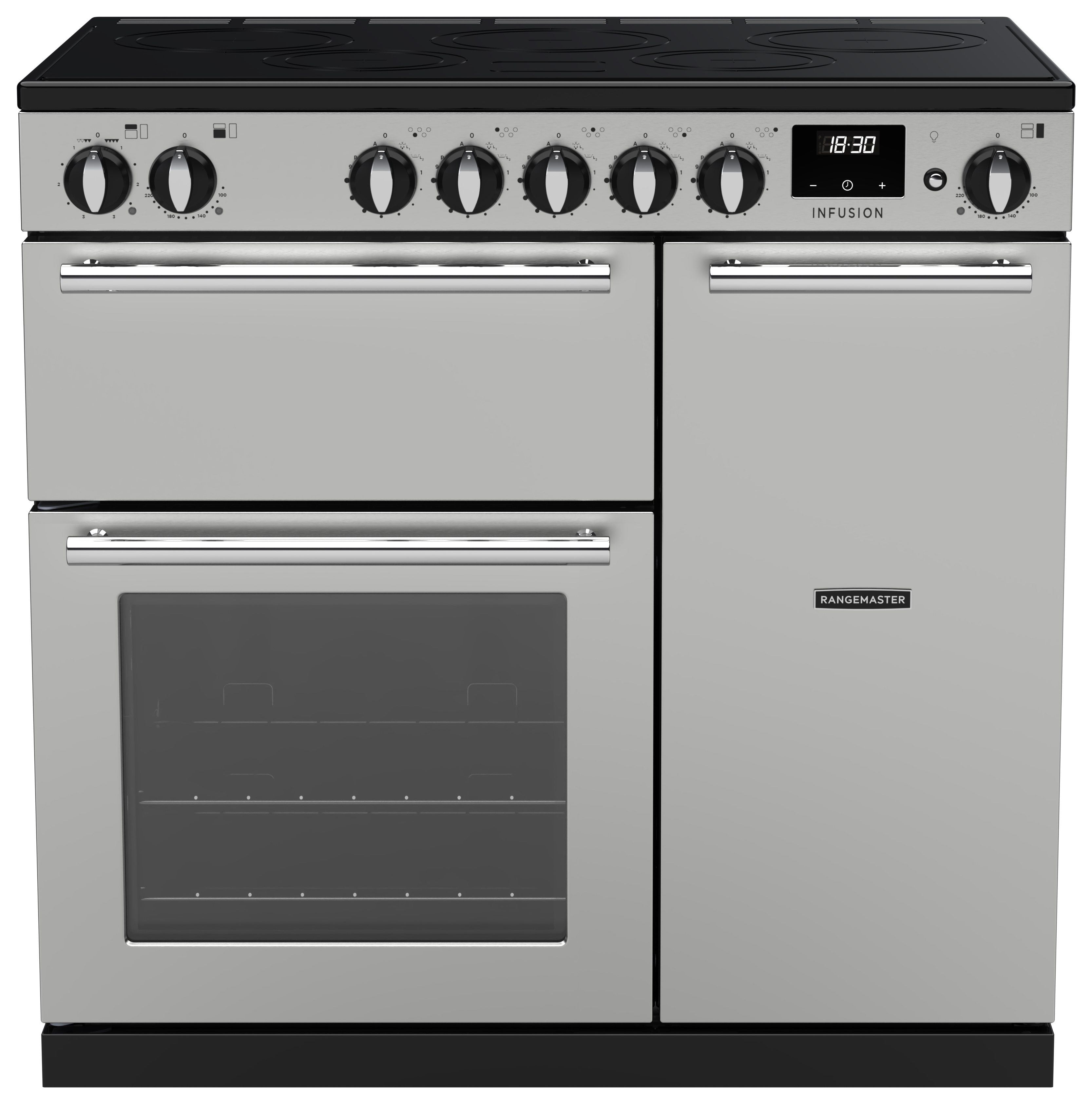 Rangemaster Infusion 90cm Induction Range Cooker - Stainless Steel