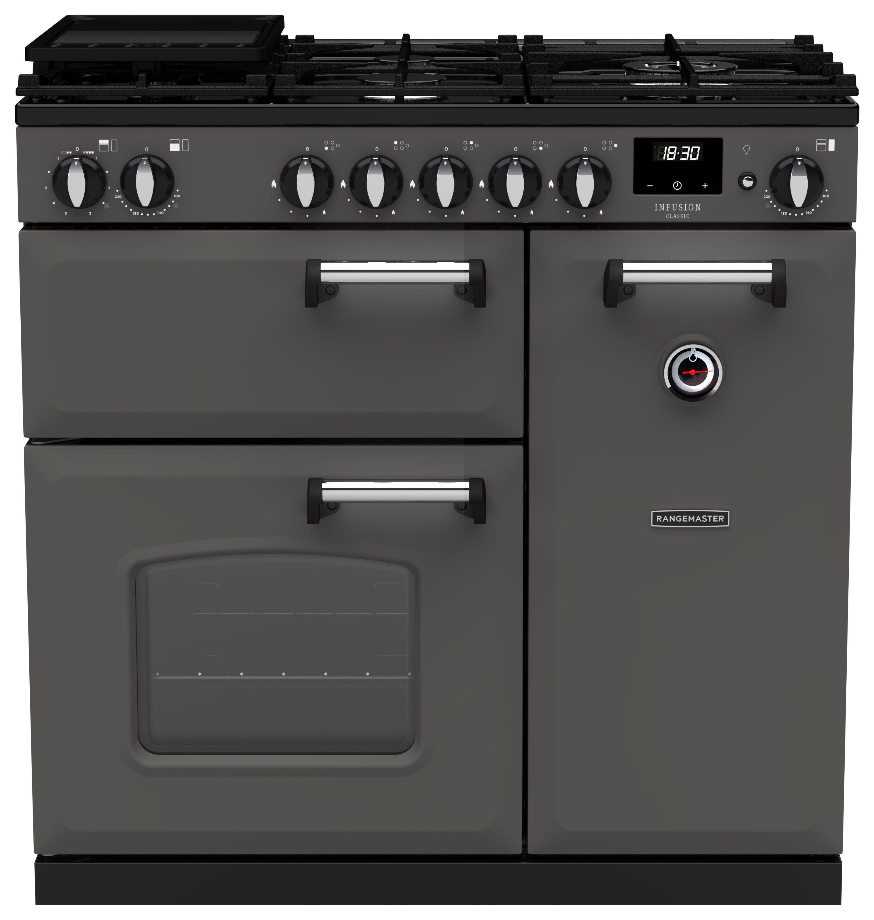 Rangemaster Infusion Classic 90cm Dual Fuel Range Cooker - Slate