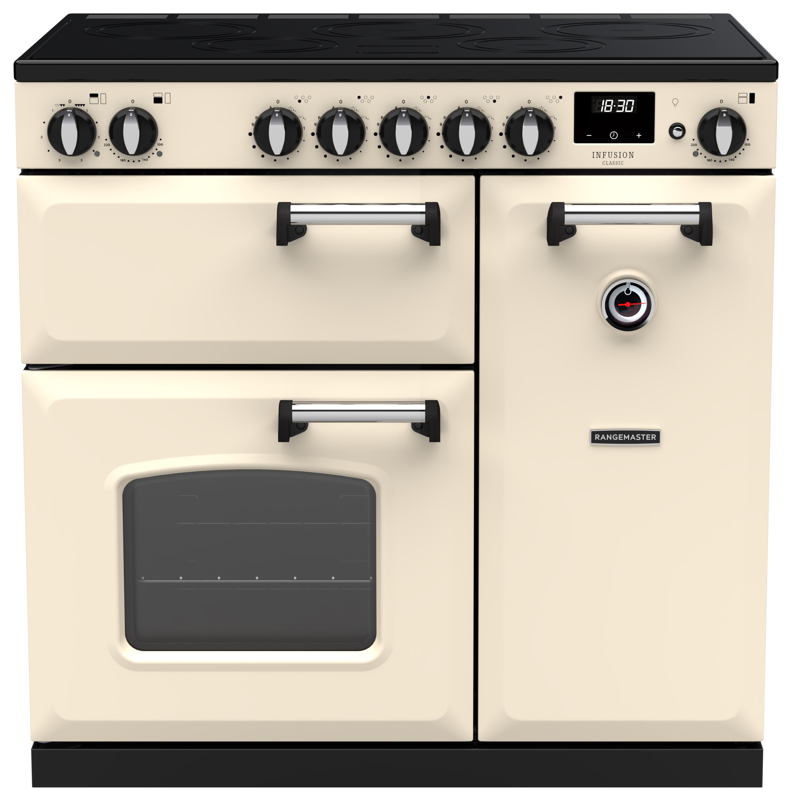 Rangemaster Infusion Classic 90cm Induction Range Cooker - Pale Cream