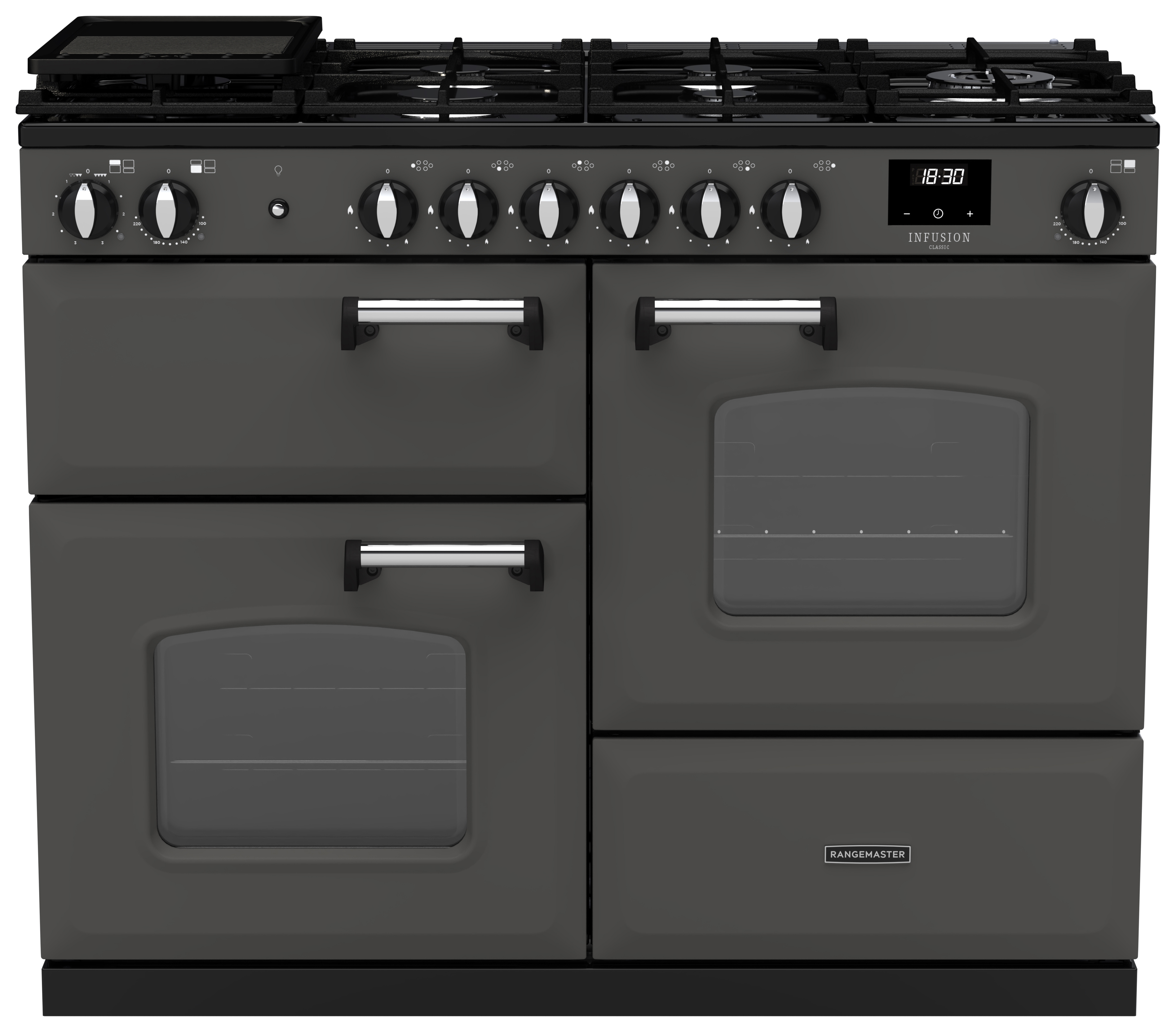 Rangemaster Infusion Classic 110cm Dual Fuel Rangecooker - Slate