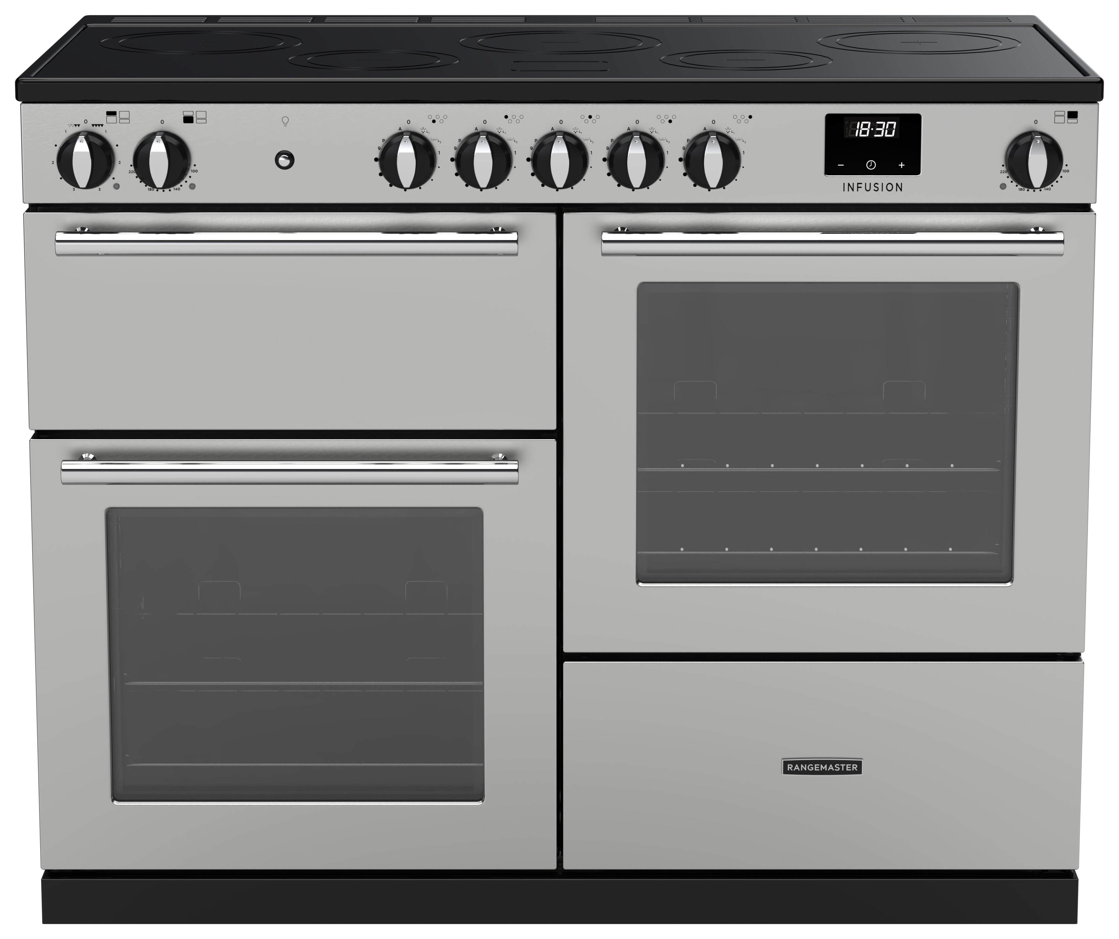 Rangemaster Infusion 110cm Induction Rangecooker - Stainless Steel