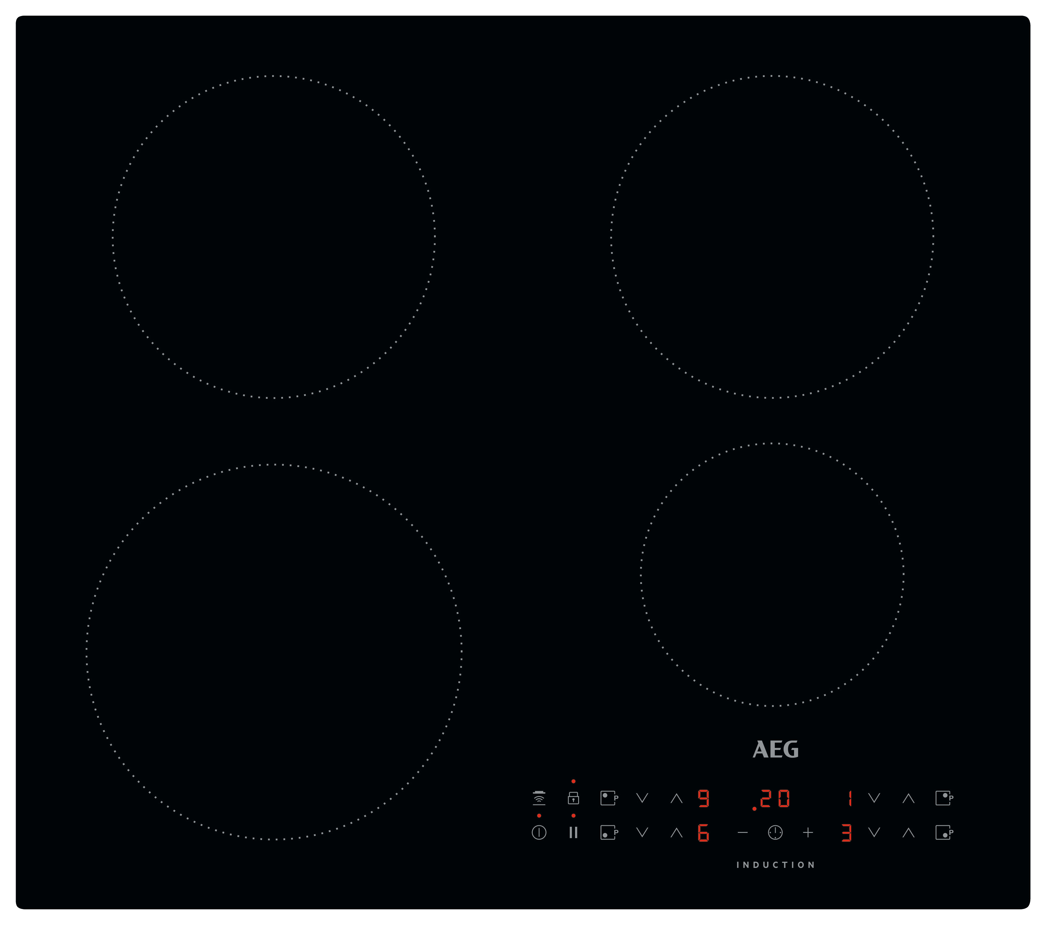 AEG IKX64301CB 60cm Induction Hob - Black