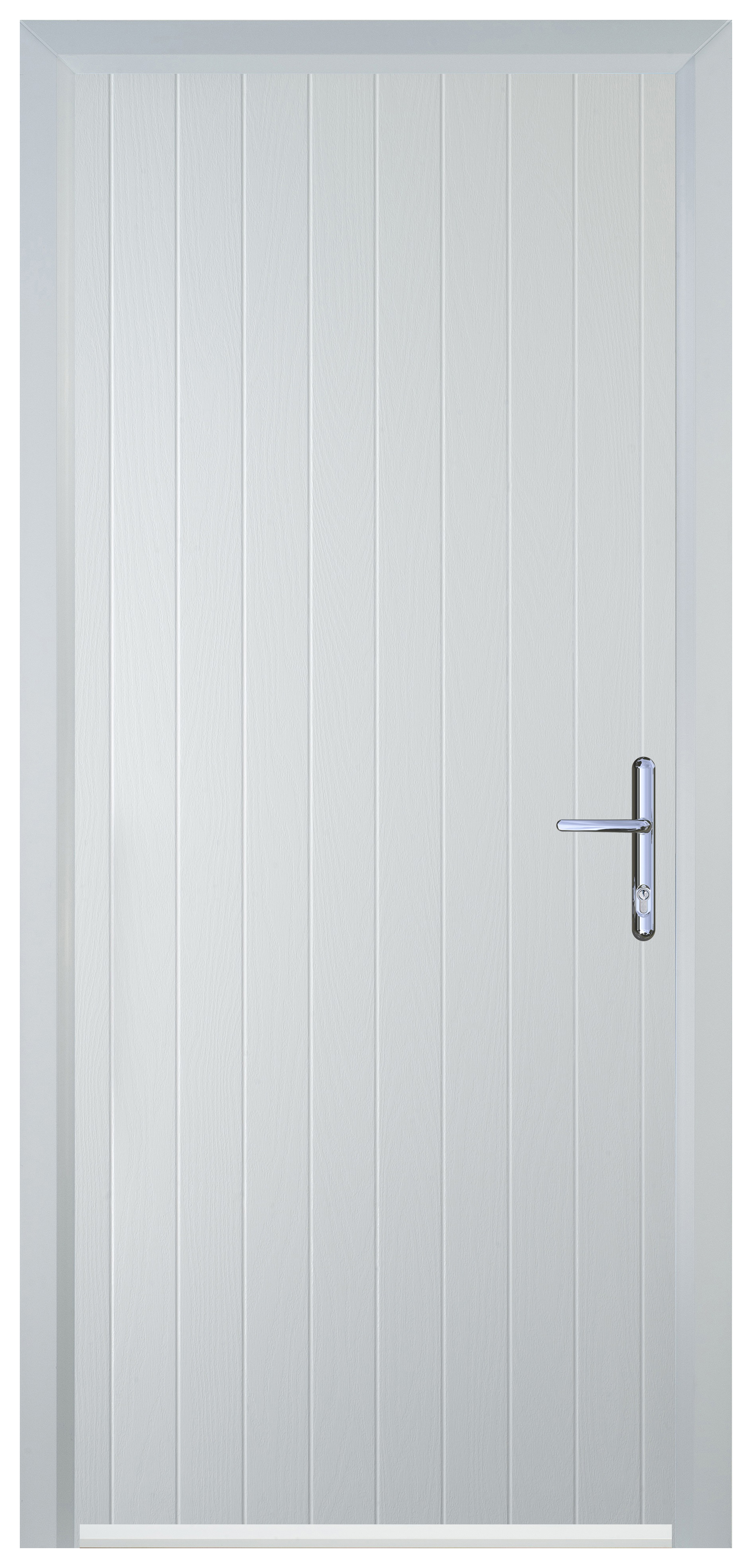 Door-Stop Cottage White Left Hand FD30 Integral Garage Fire Door Set - 920 x 2079mm