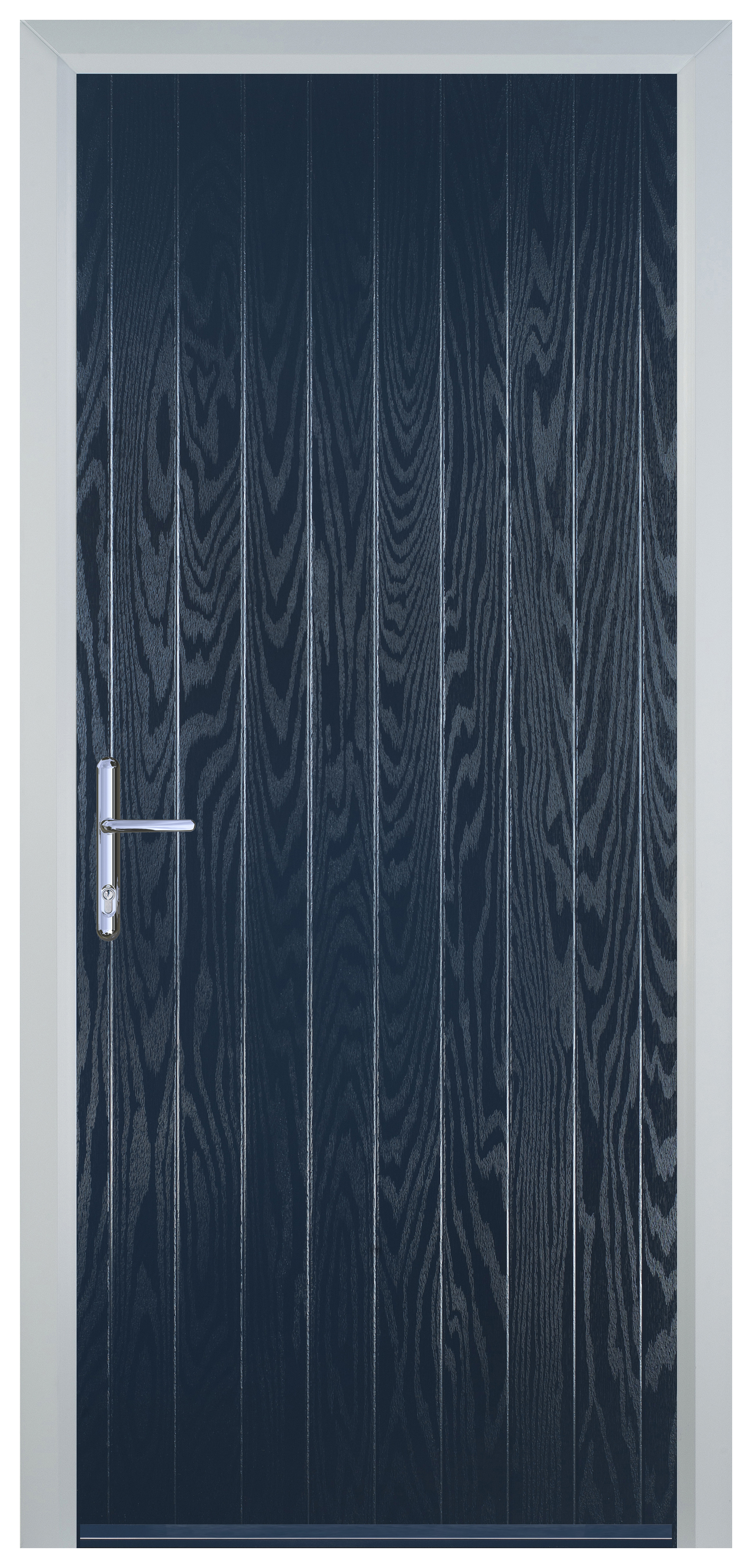 Door-Stop Cottage Blue Right Hand FD30 Integral Garage Fire Door Set - 2079mm