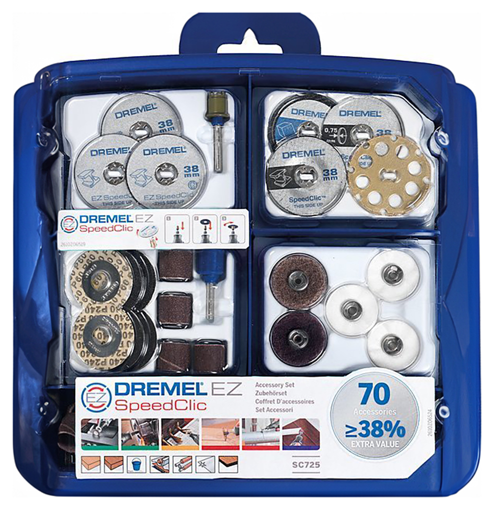 Dremel 70 Piece SpeedClic Accessory Set