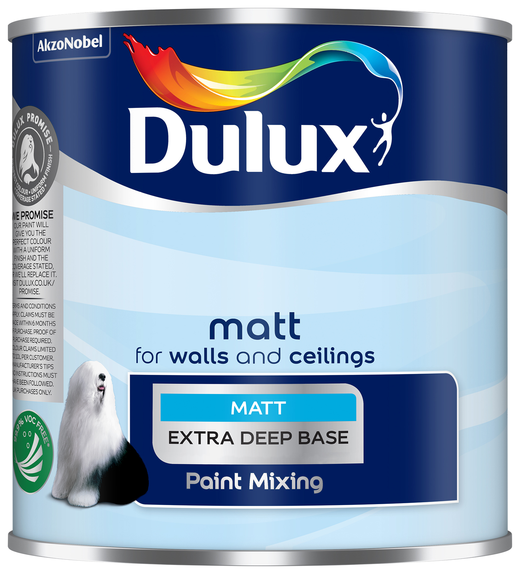 Dulux Colour Mixing Matt Paint - Extra Deep Base - 1L