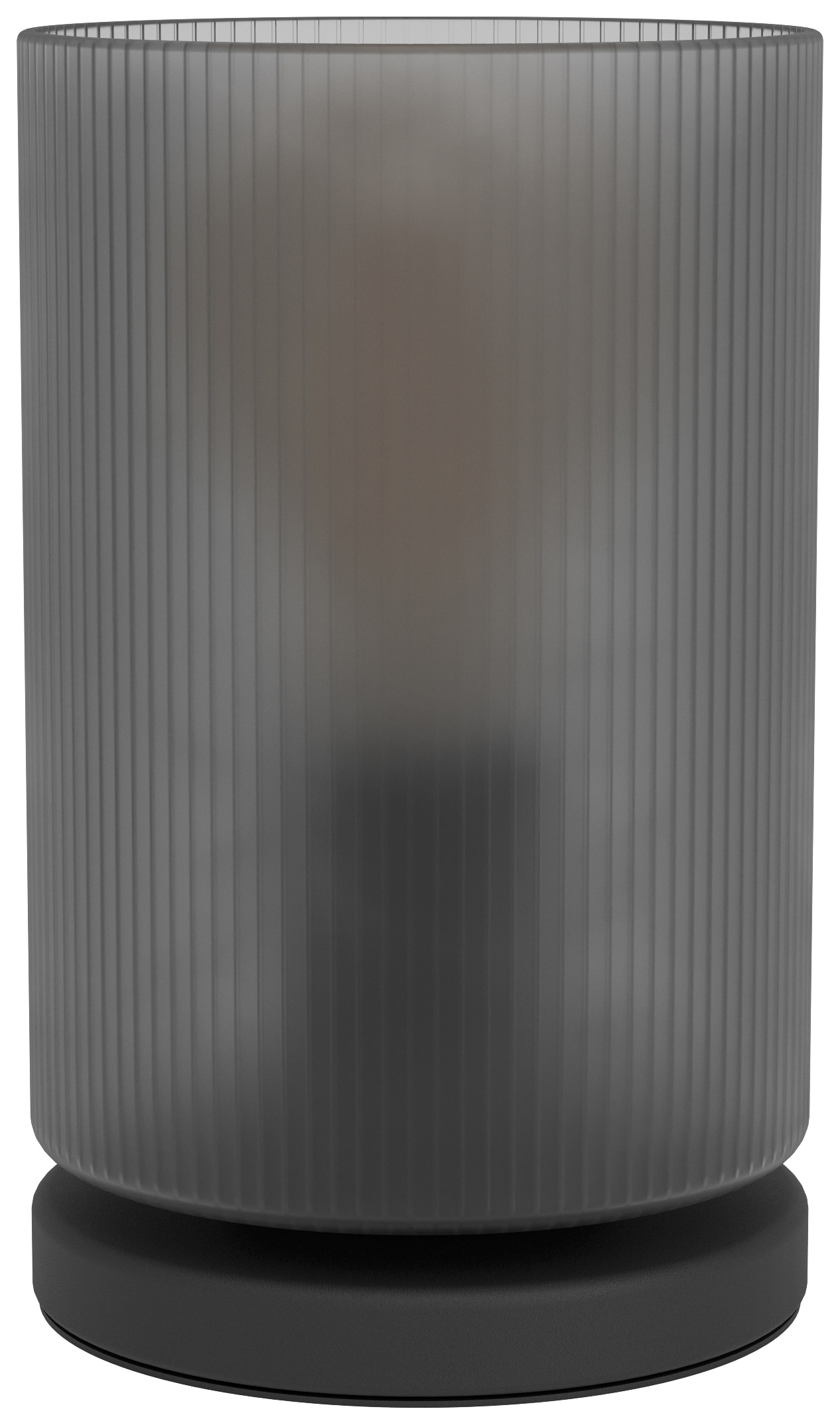 Eglo Colomera Glass & Steel Minimalist Table Lamp - Black
