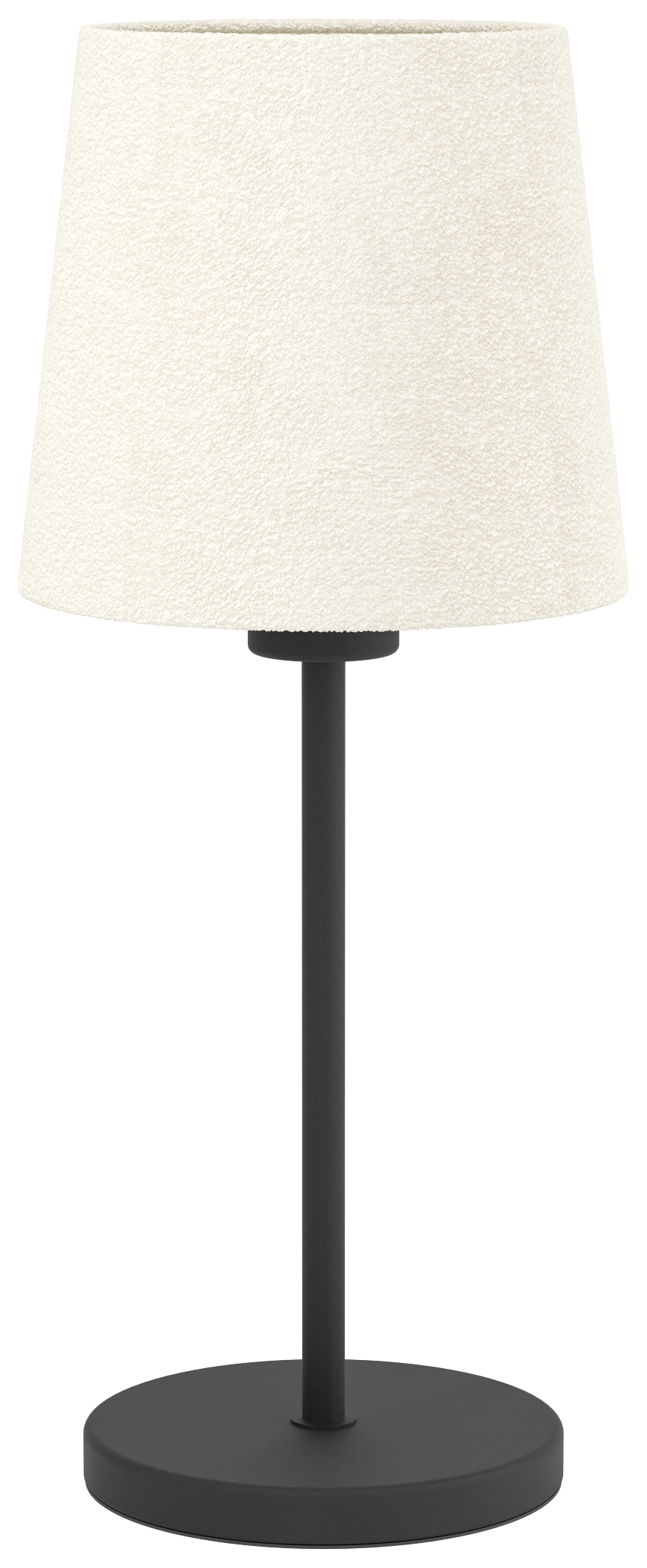 Eglo Febres Natural Contemporary Table Lamp - Black Steel