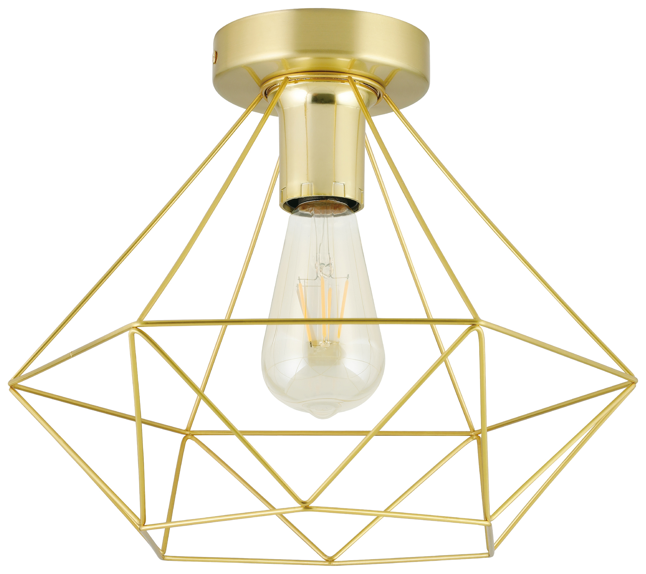 Eglo Tarbes 1 Geometric Ceiling Light - Gold