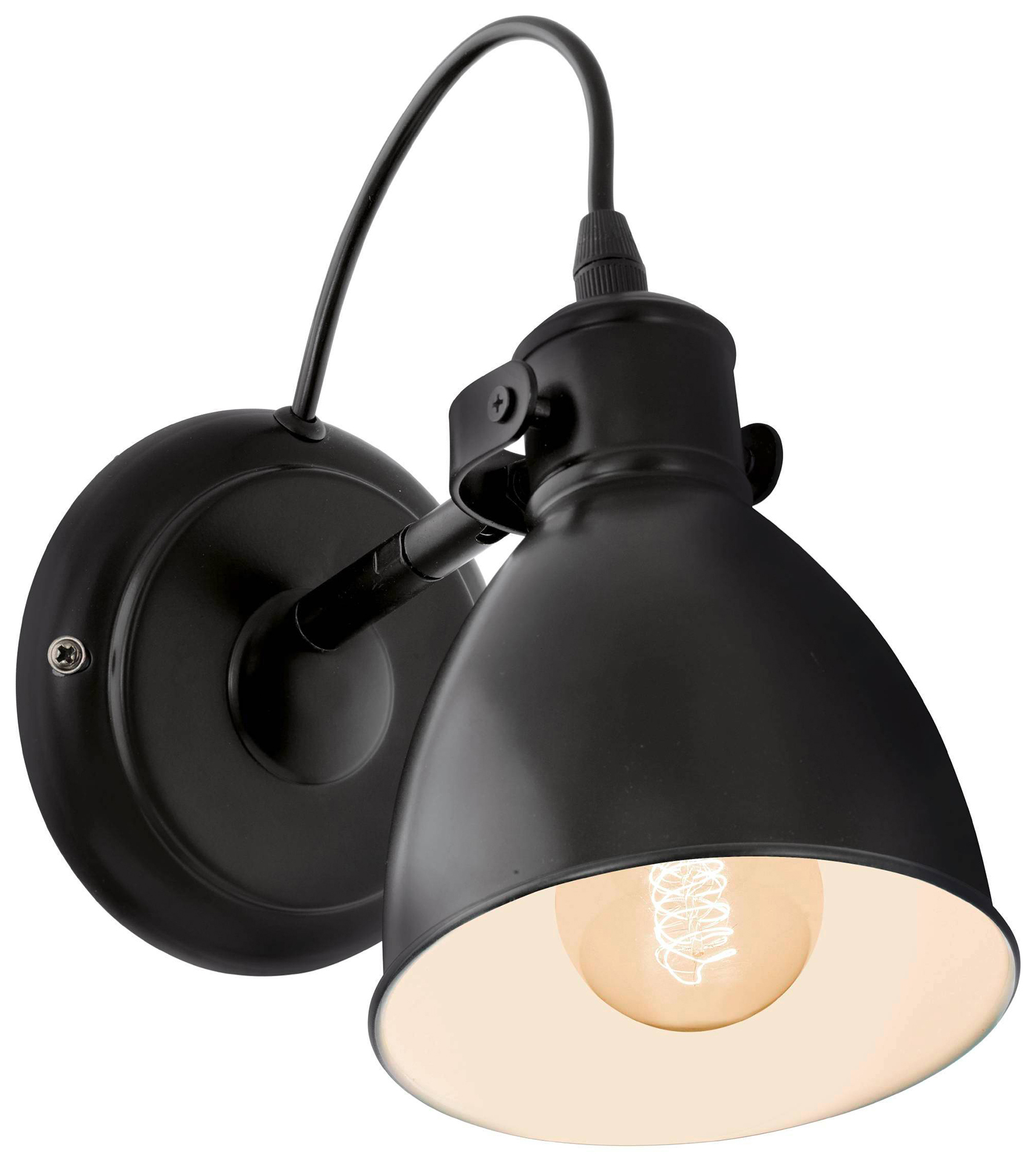 Eglo Priddy 1 Light Vintage Wall Light - Black