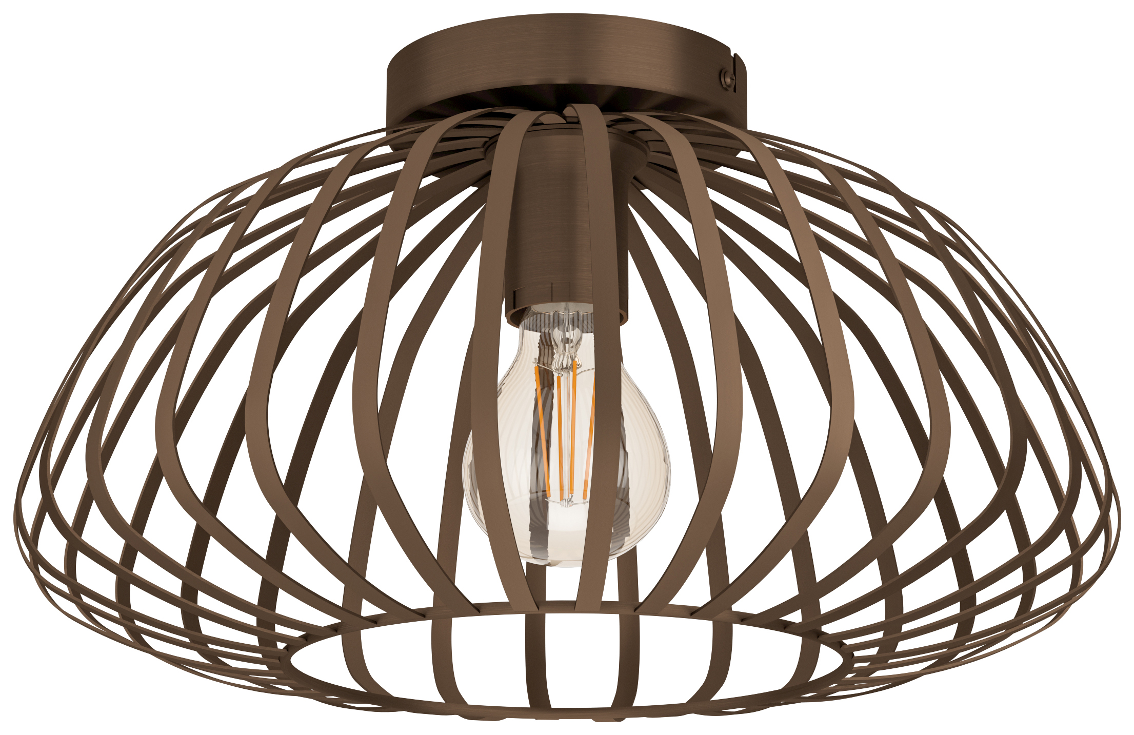 Eglo Espinal Steel Ceiling Light - Brown