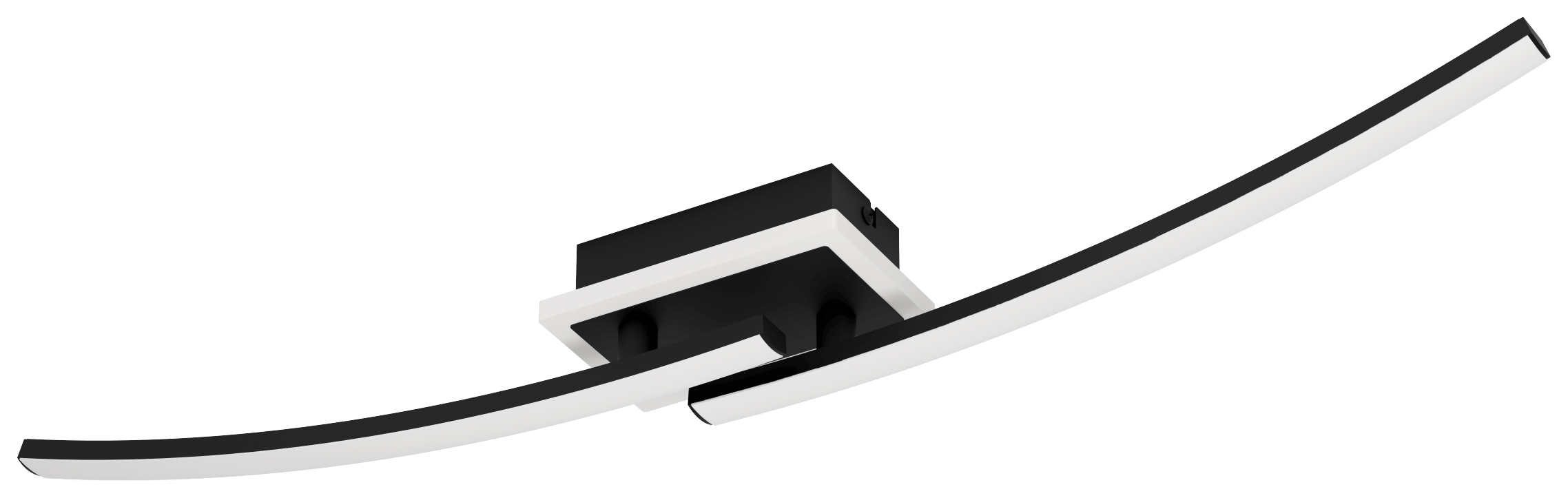 Eglo Lungolago Steel Minimalist Ceiling Light - Black