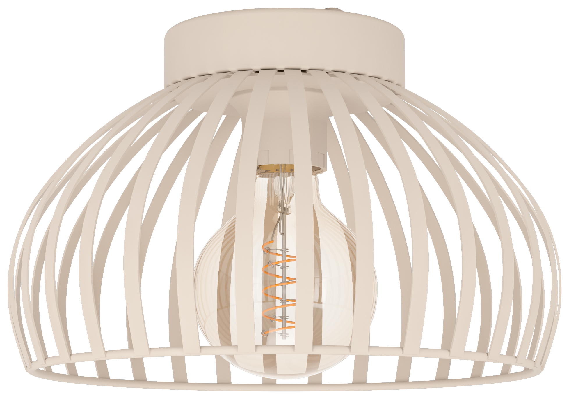 Eglo Mogano 3 Sandy Caged Ceiling Light - 280mm