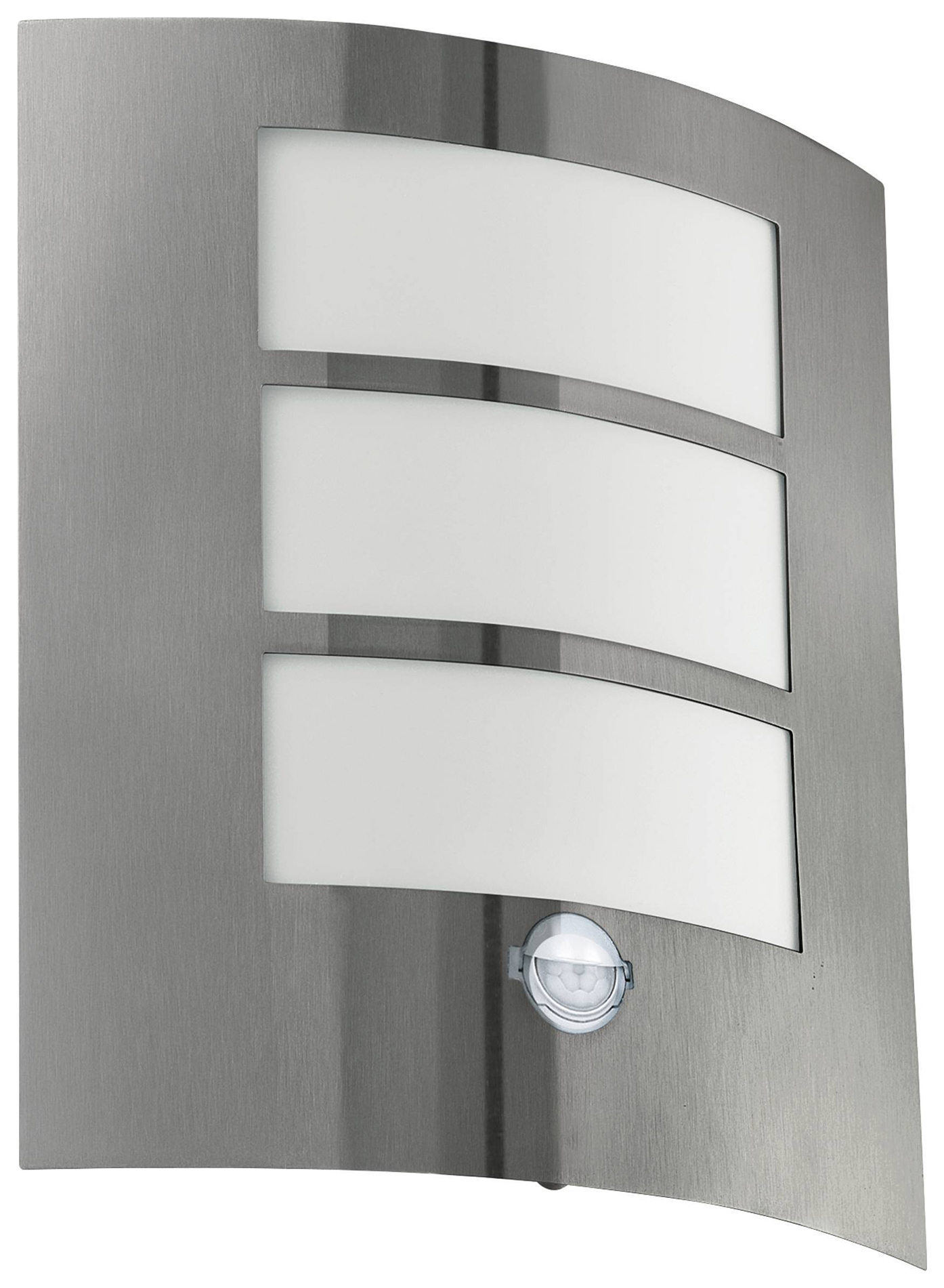 Eglo IP44 City Stainless Steel Outdoor PIR Wall Light