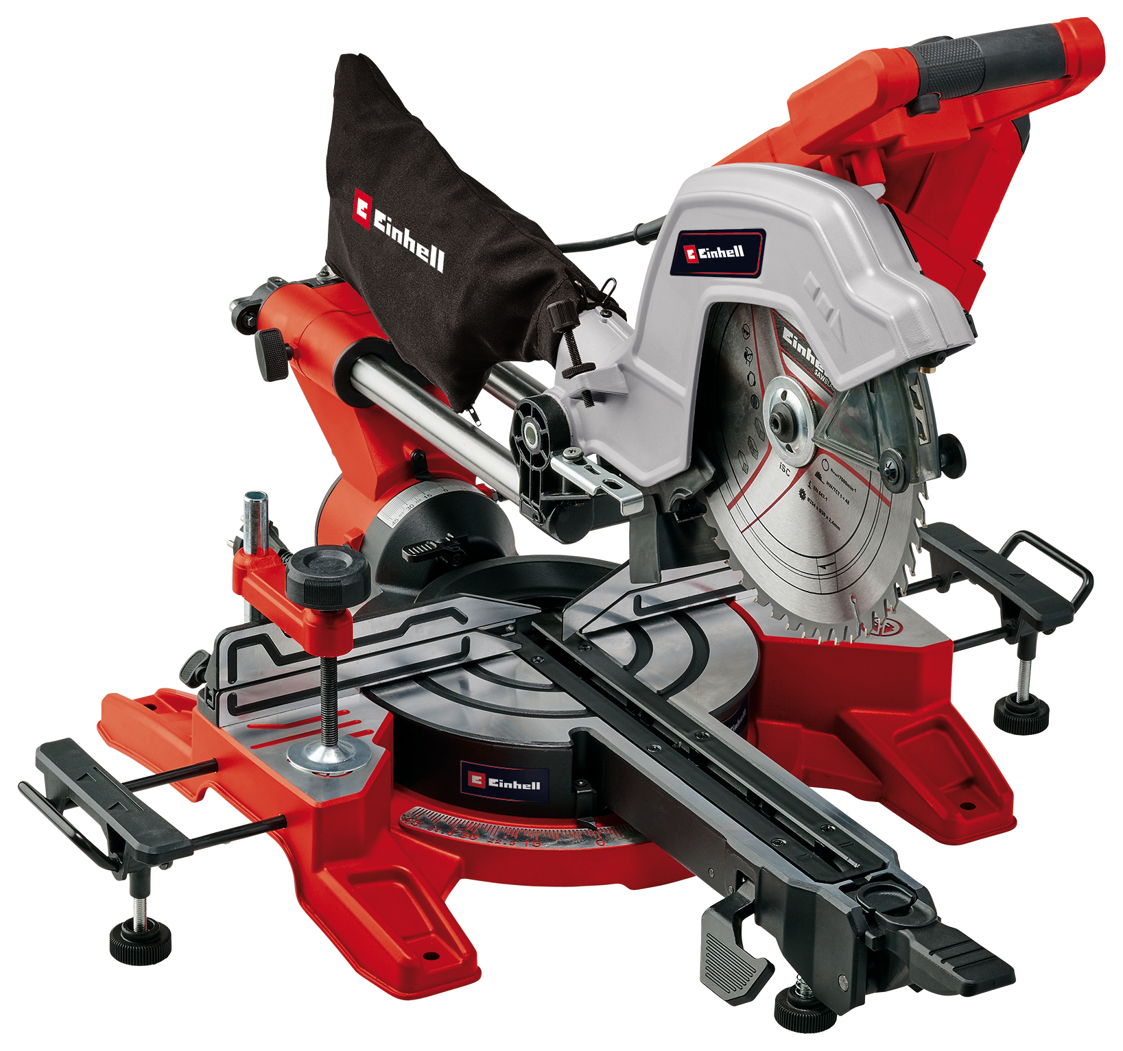 Einhell TE-SM 10 L Dual Double Bevel Sliding Mitre Saw - 254mm