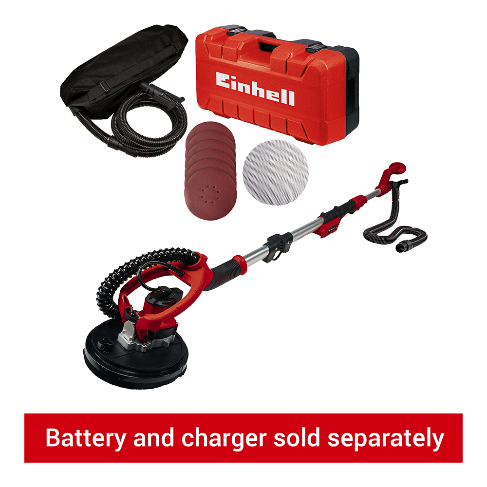 Einhell Power X-Change TE-DW 18/225 L 225mm 18V Cordless Drywall Sander - Bare