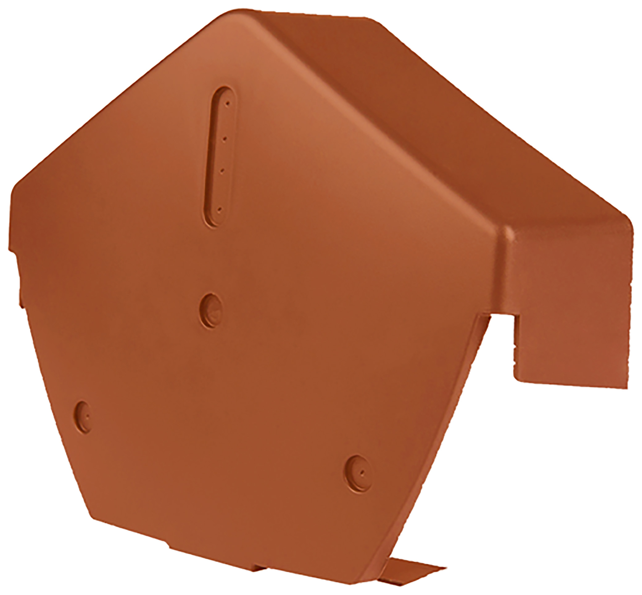 CromaVerge Premium Angled Centre Ridge Cap - Terracotta - Pack of 10